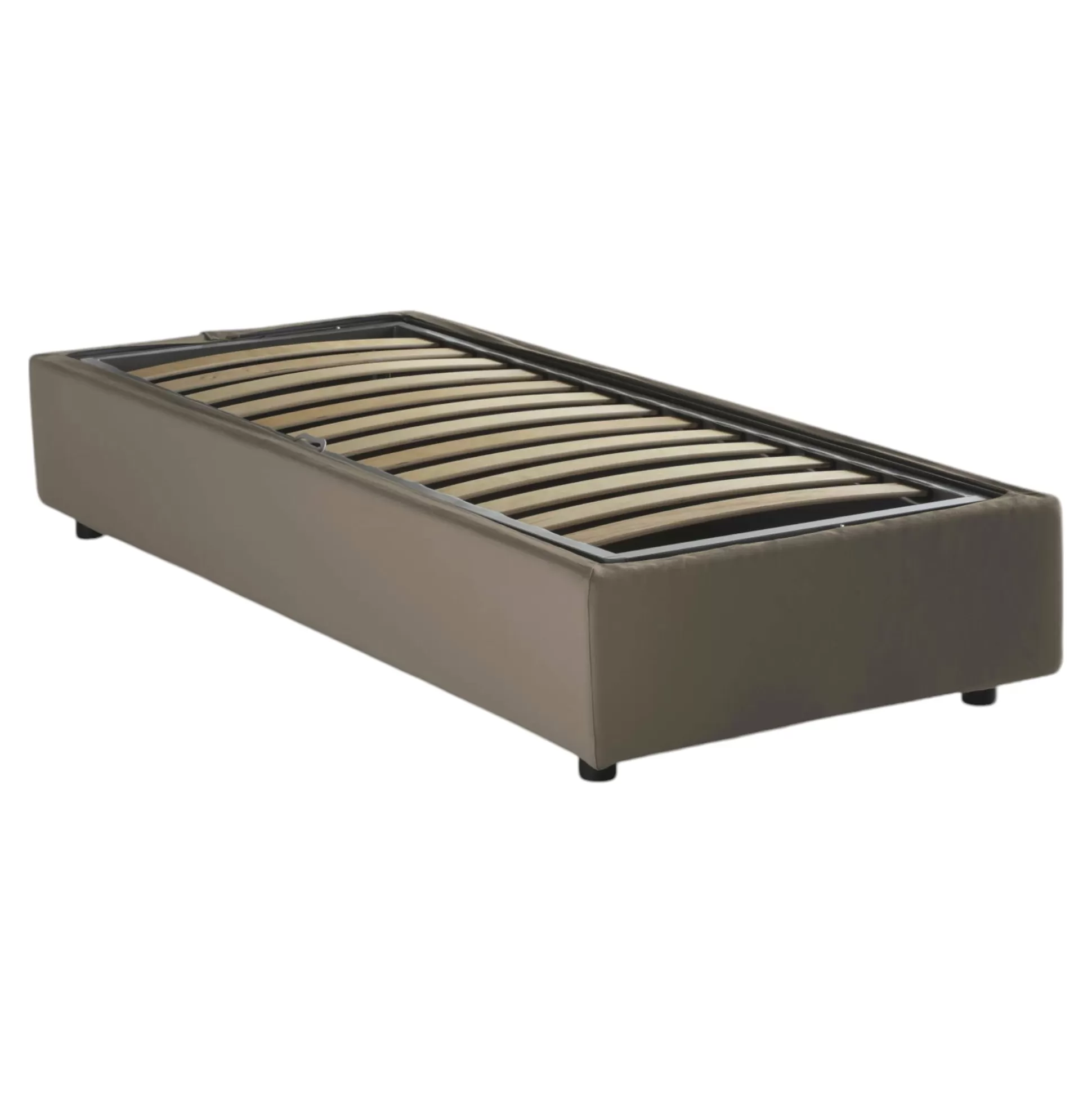 Dmora Letti Singoli<Letto singolo Ermanna, con materasso Cm 80x190 incluso,