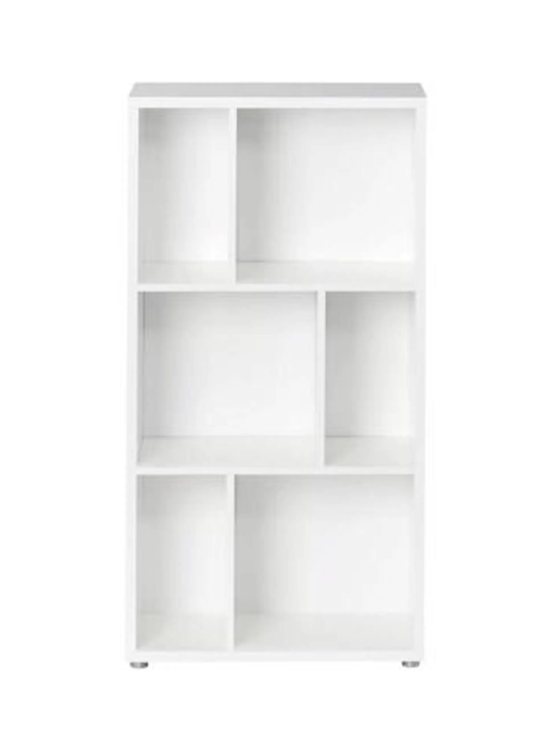 Dmora Librerie<Libreria a due ripiani con scomparti, colore , cm 61 x 117 x 33