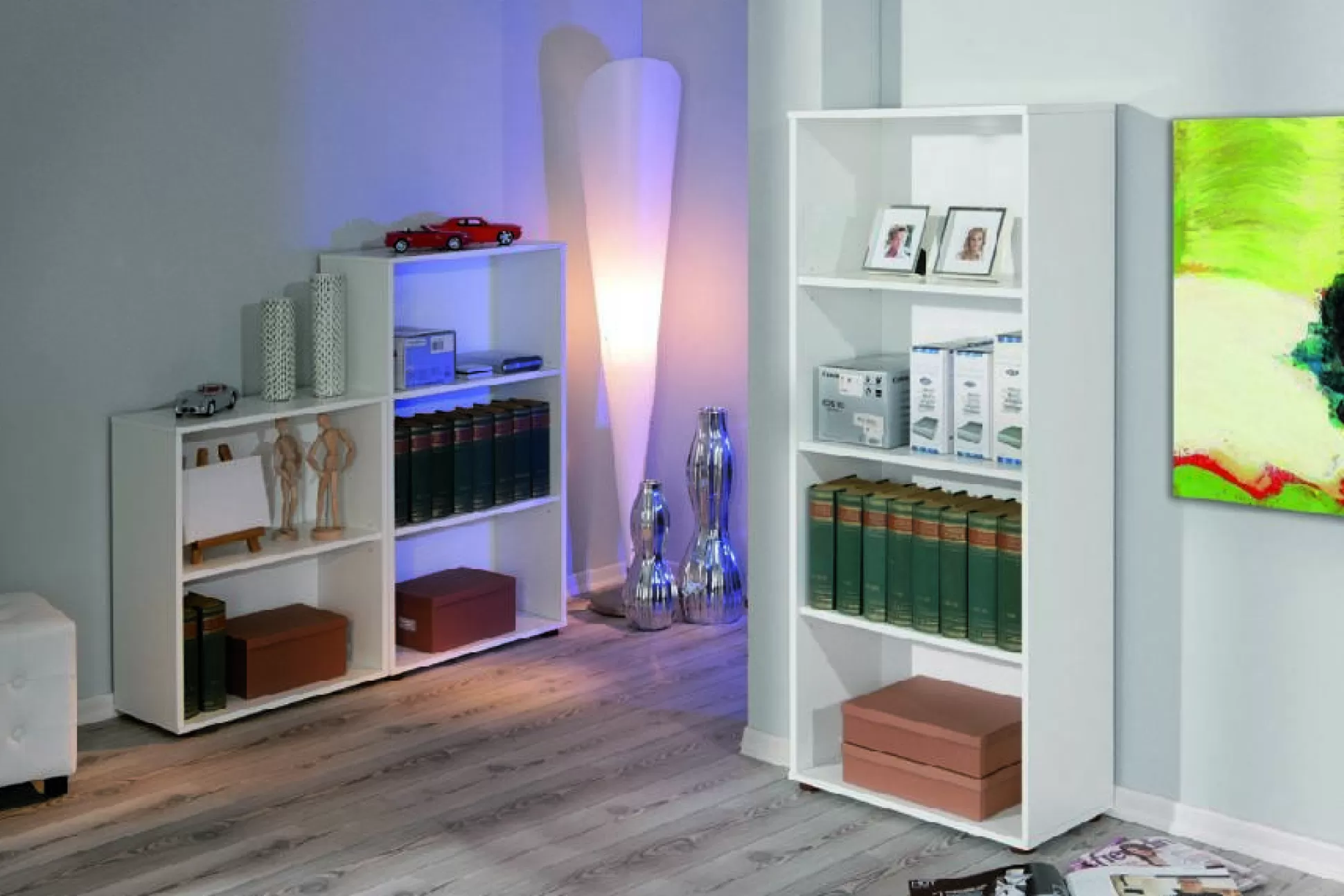 Dmora Librerie<Libreria Celle, Scaffale da ufficio, Mobile portalibri, Biblioteca, 60x30 h145 cm,