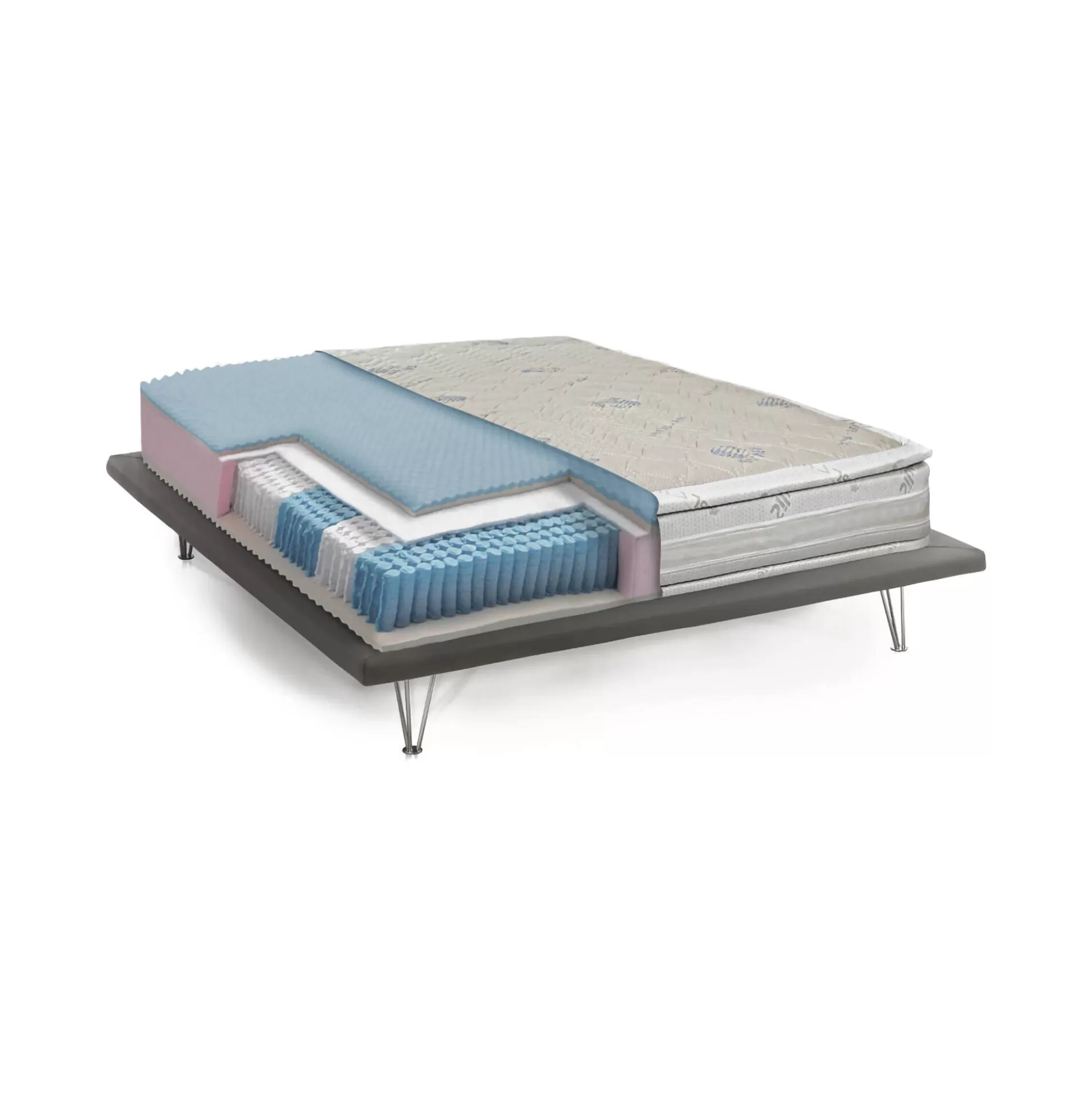 Dmora Materassi Piazza E Mezza<Materasso piazza e mezza Alvito, Anti acaro e Anallergico, Cm 120x190h37