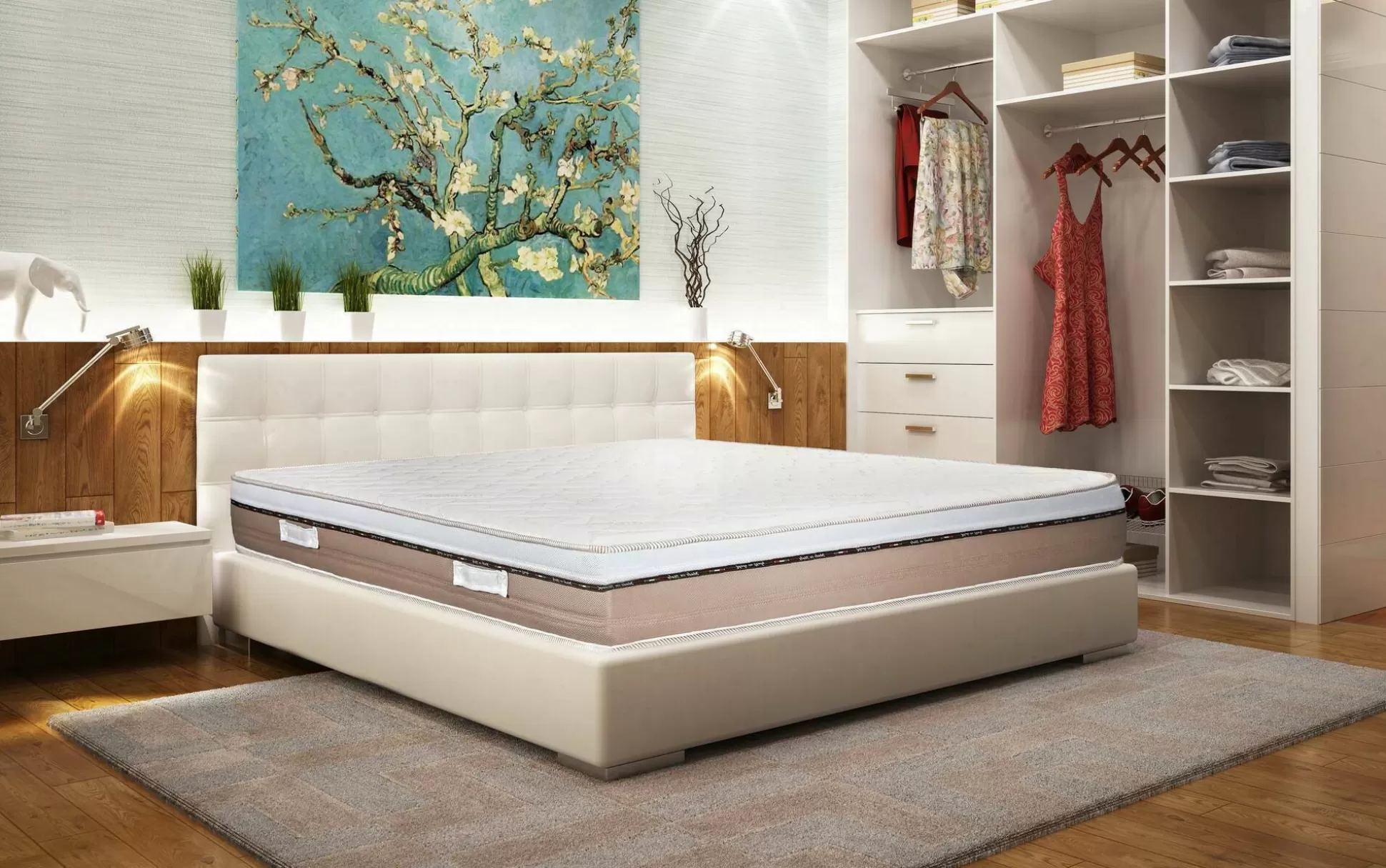 Dmora Materassi Piazza E Mezza<Materasso piazza e mezza Asica, 100% Made in Italy, 120x190xh25 cm