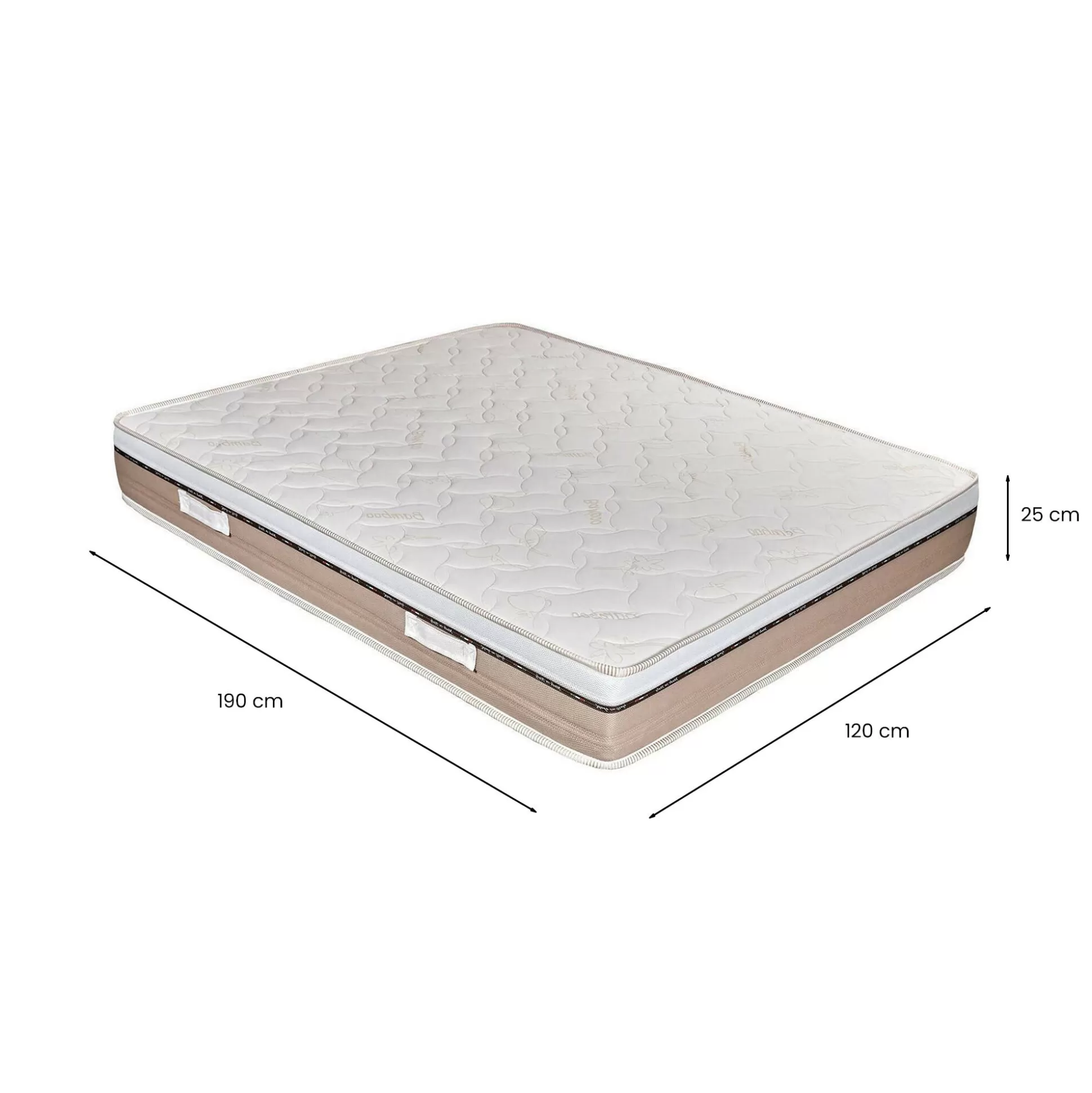 Dmora Materassi Piazza E Mezza<Materasso piazza e mezza Asica, 100% Made in Italy, 120x190xh25 cm