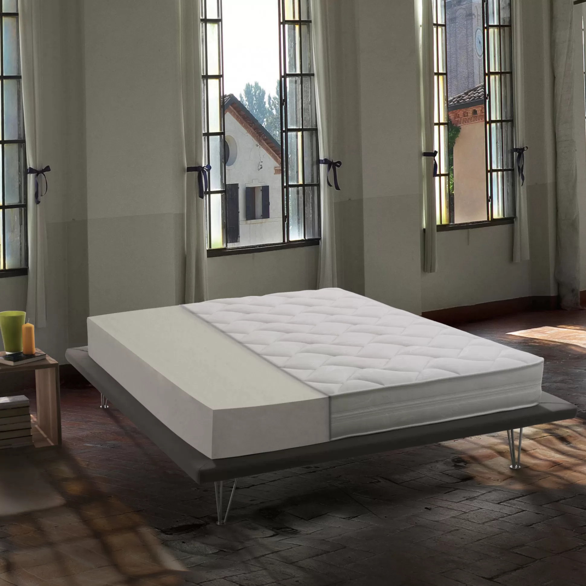 Dmora Materassi Piazza E Mezza<Materasso piazza e mezza Cauro, Anti acaro e Anallergico, Cm 120x190h19