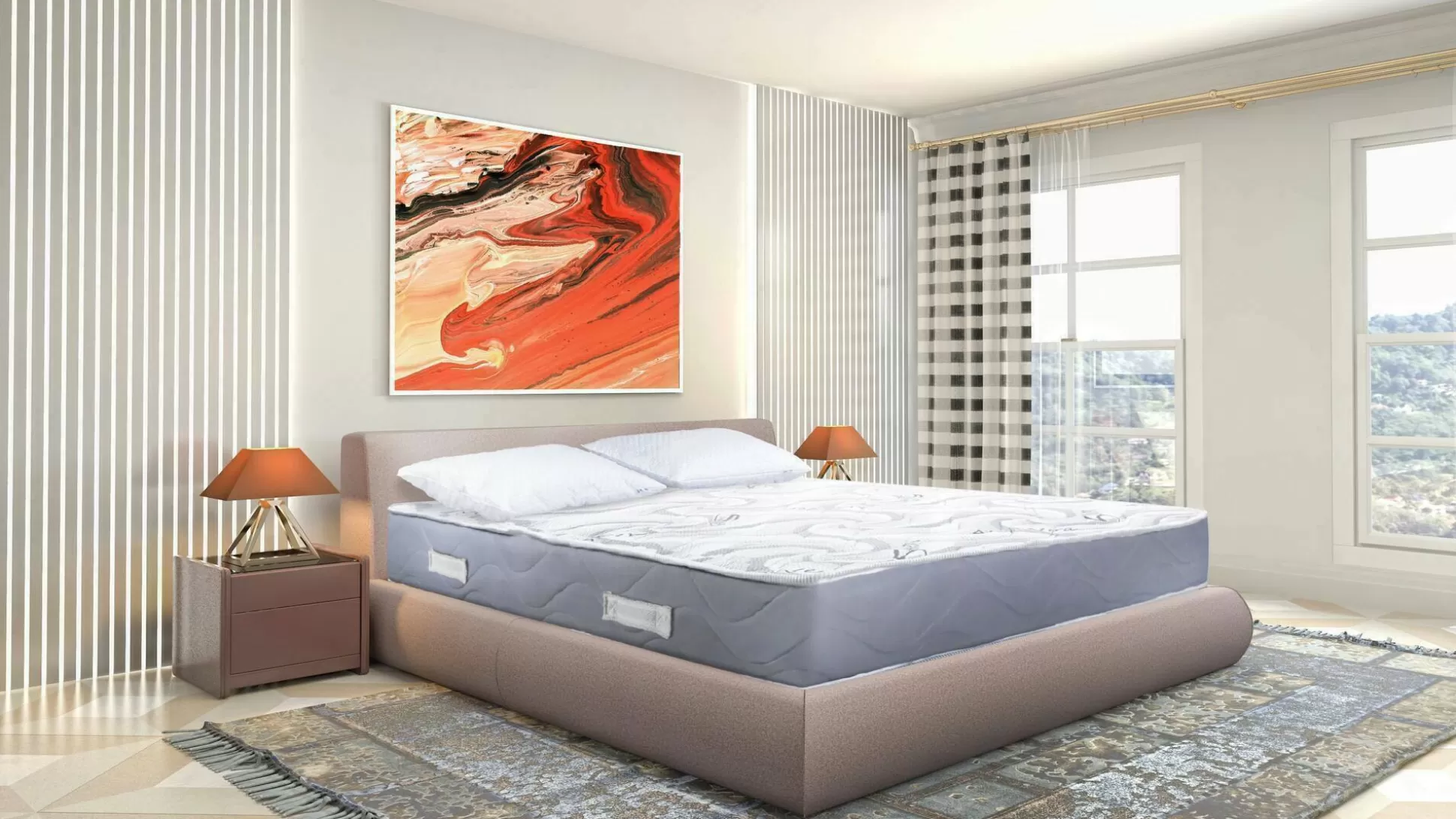 Dmora Materassi Piazza E Mezza<Materasso piazza e mezza Jin, 100% Made in Italy, 120x190xh25 cm