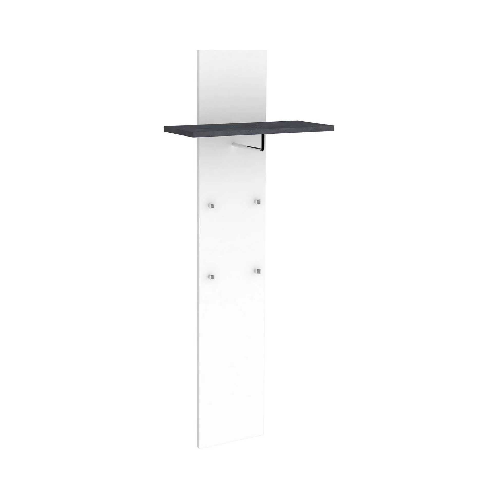 Dmora Mobili Da Ingresso<Mobile da ingresso Daaneslan, cm 50x27h140, Bianco lucido e Ardesia