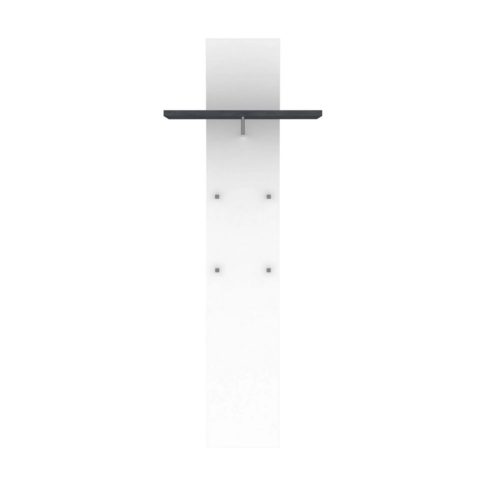 Dmora Mobili Da Ingresso<Mobile da ingresso Daaneslan, cm 50x27h140, Bianco lucido e Ardesia