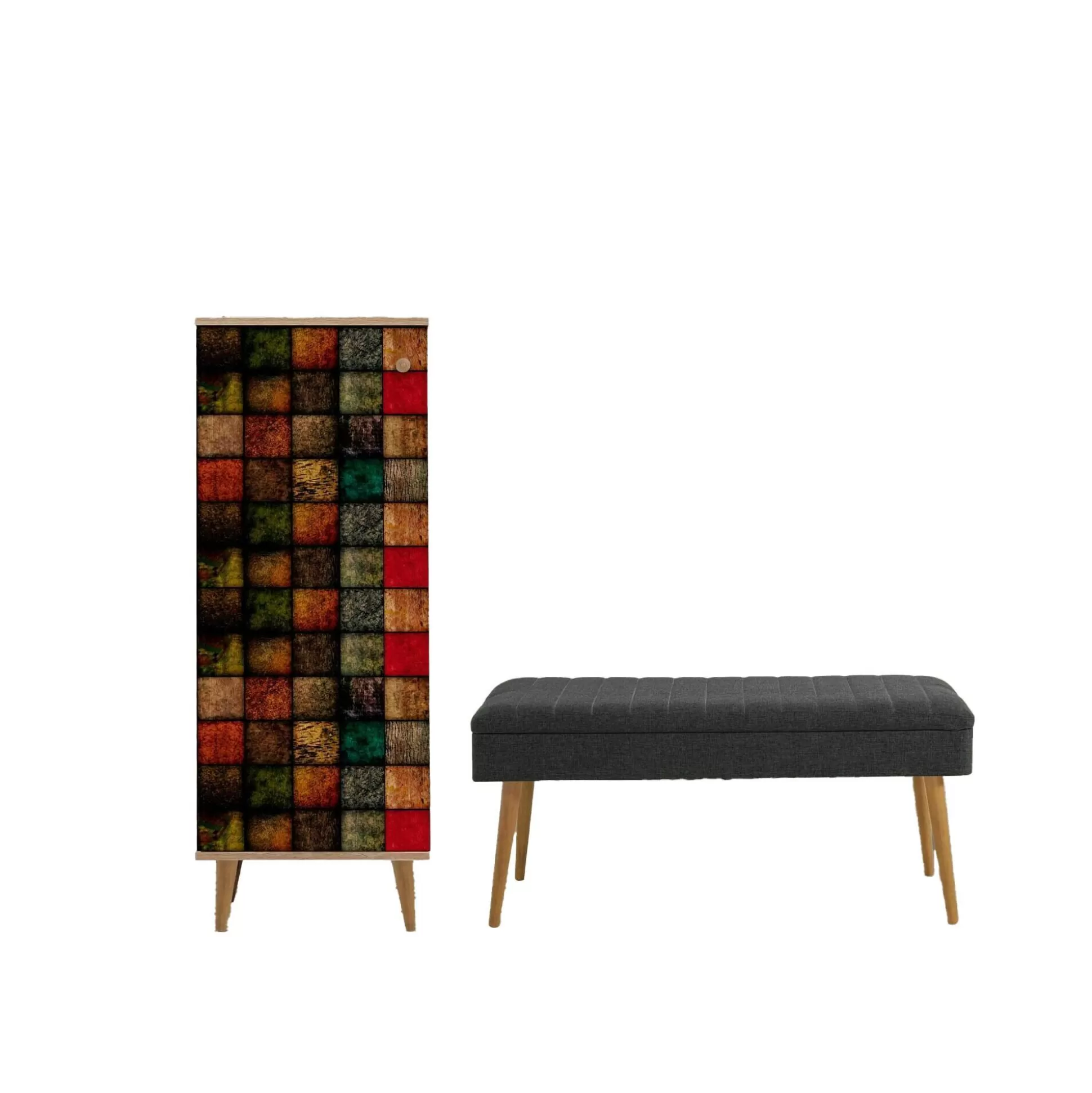 Dmora Mobili Da Ingresso<Mobile da ingresso Podgorica, 50x38h135 cm, Quercia e Antracite
