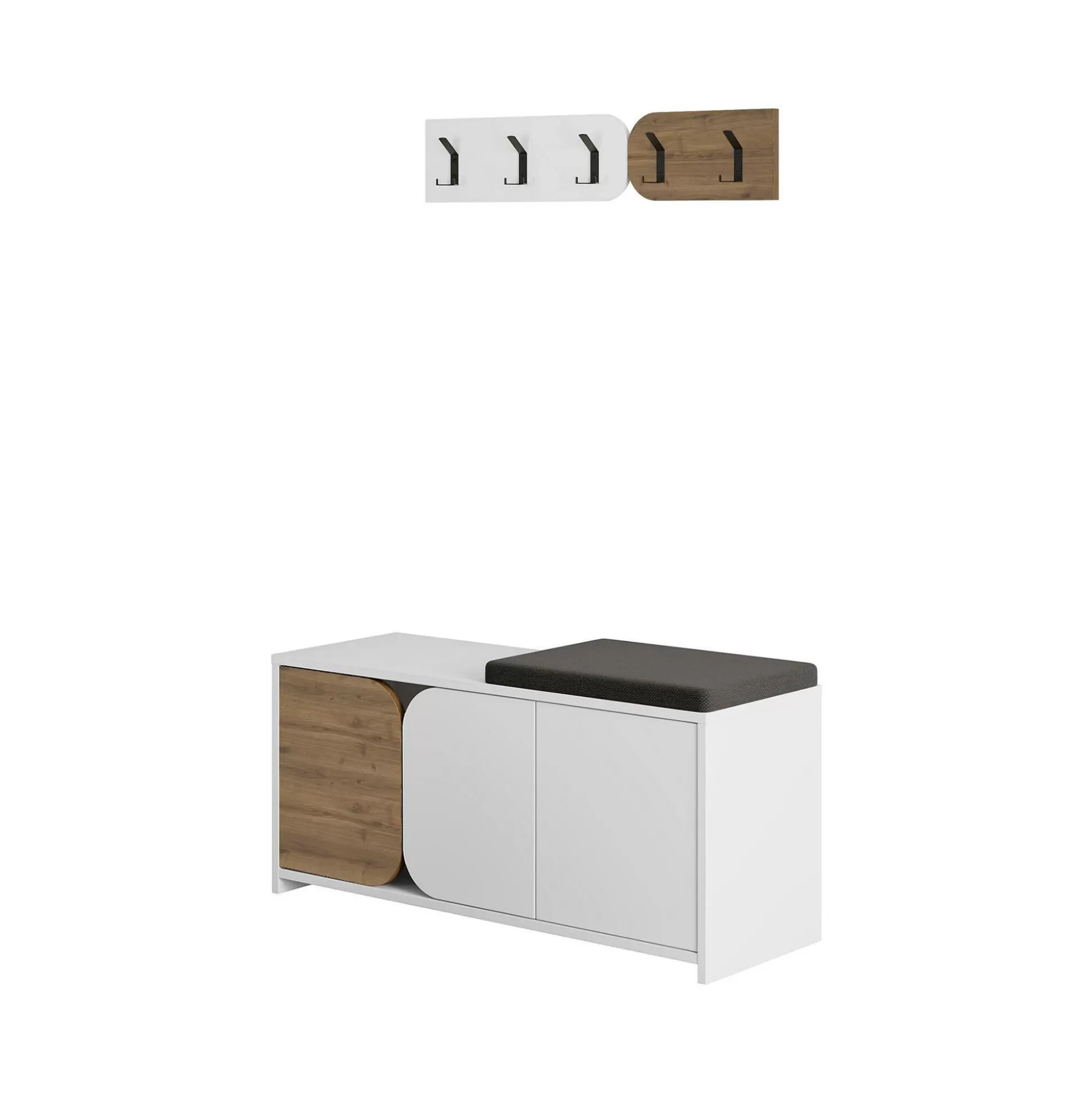 Dmora Mobili Da Ingresso<Mobile da ingresso Riga, 105x37 h52 cm, Quercia e Bianco