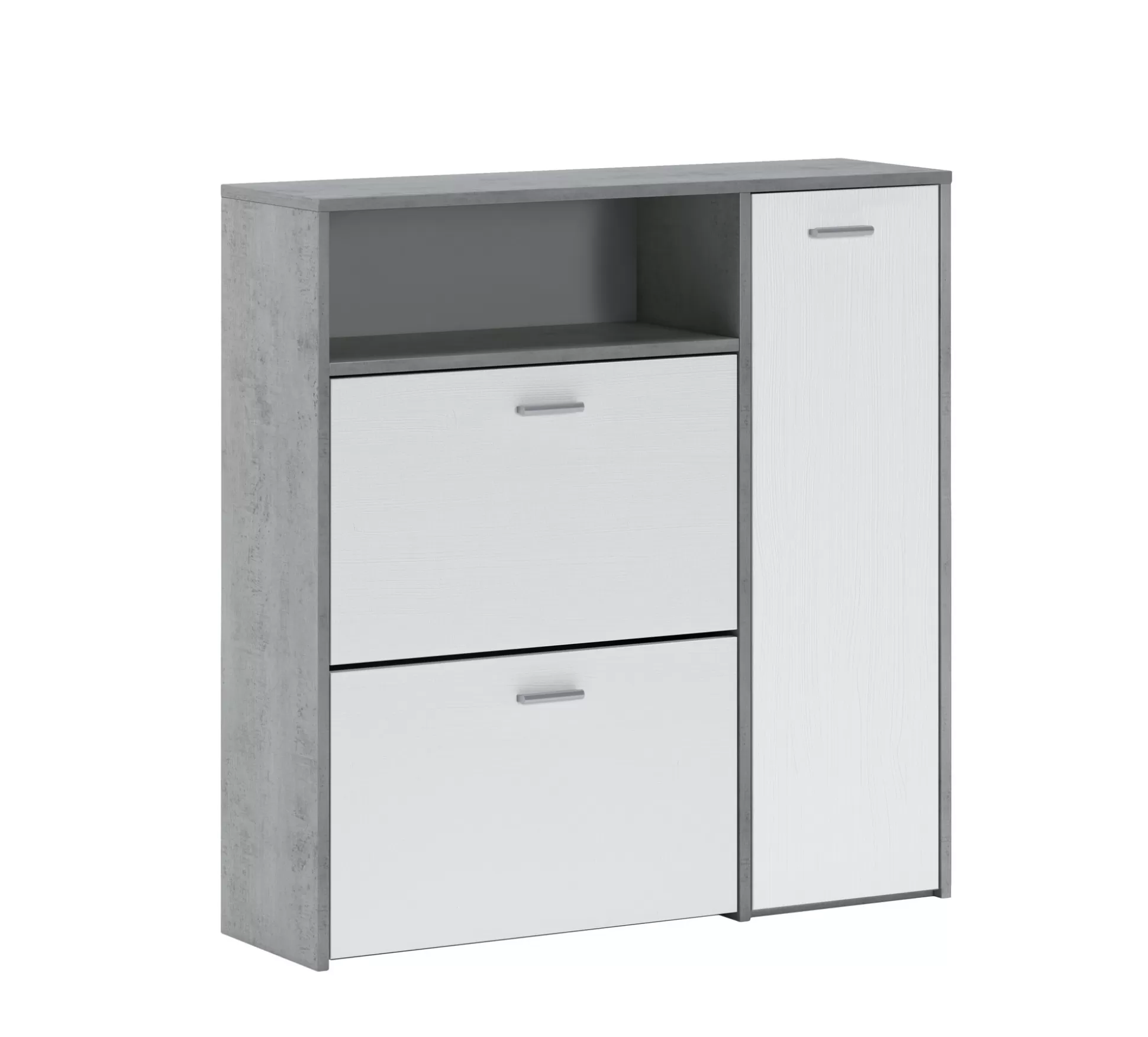 Dmora Mobili Da Ingresso<Mobile da ingresso Scultore, 92x27h94 cm, Cemento e Bianco