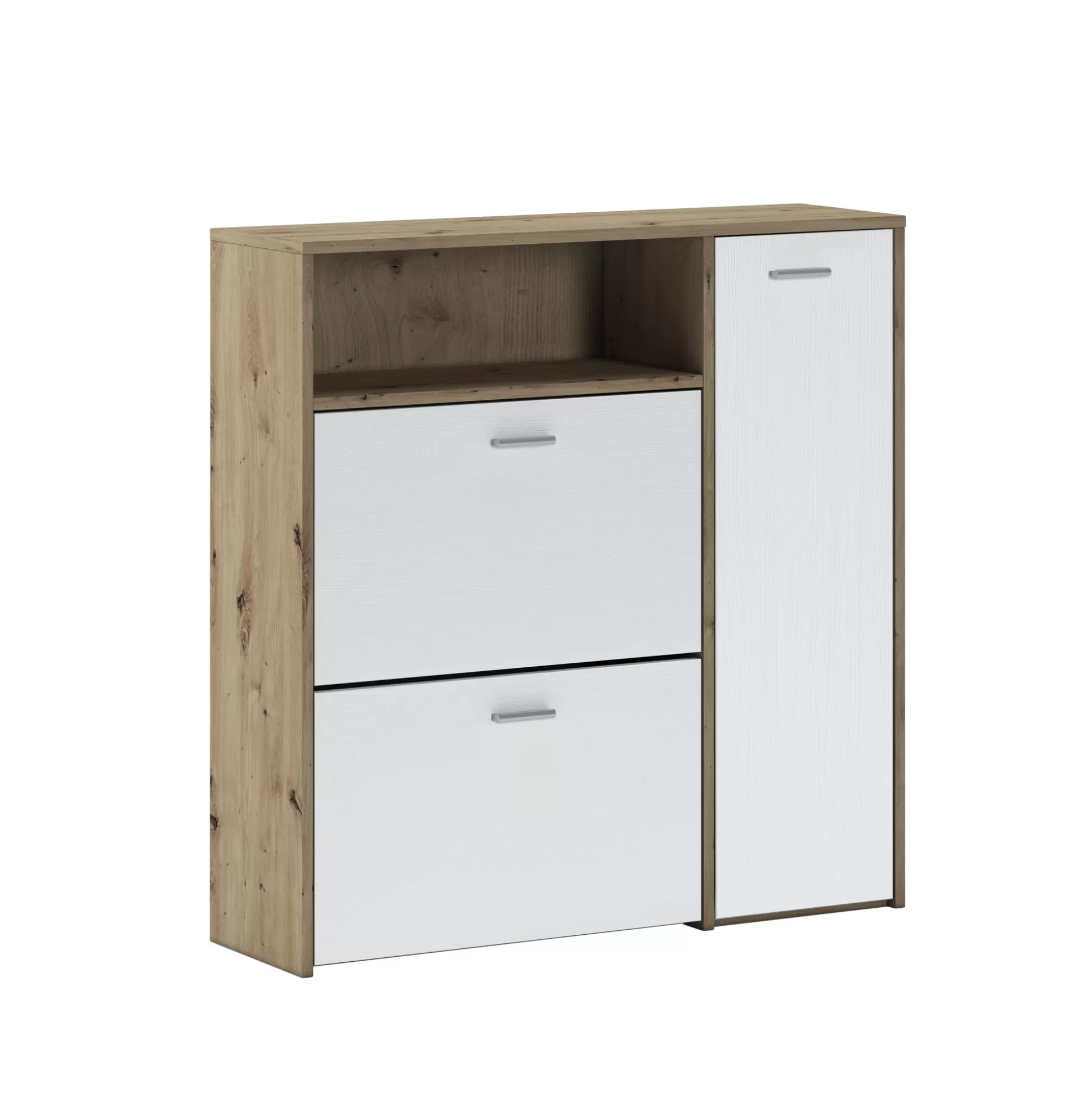 Dmora Mobili Da Ingresso<Mobile da ingresso Scultore, 92x27h94 cm, Rovere e Bianco