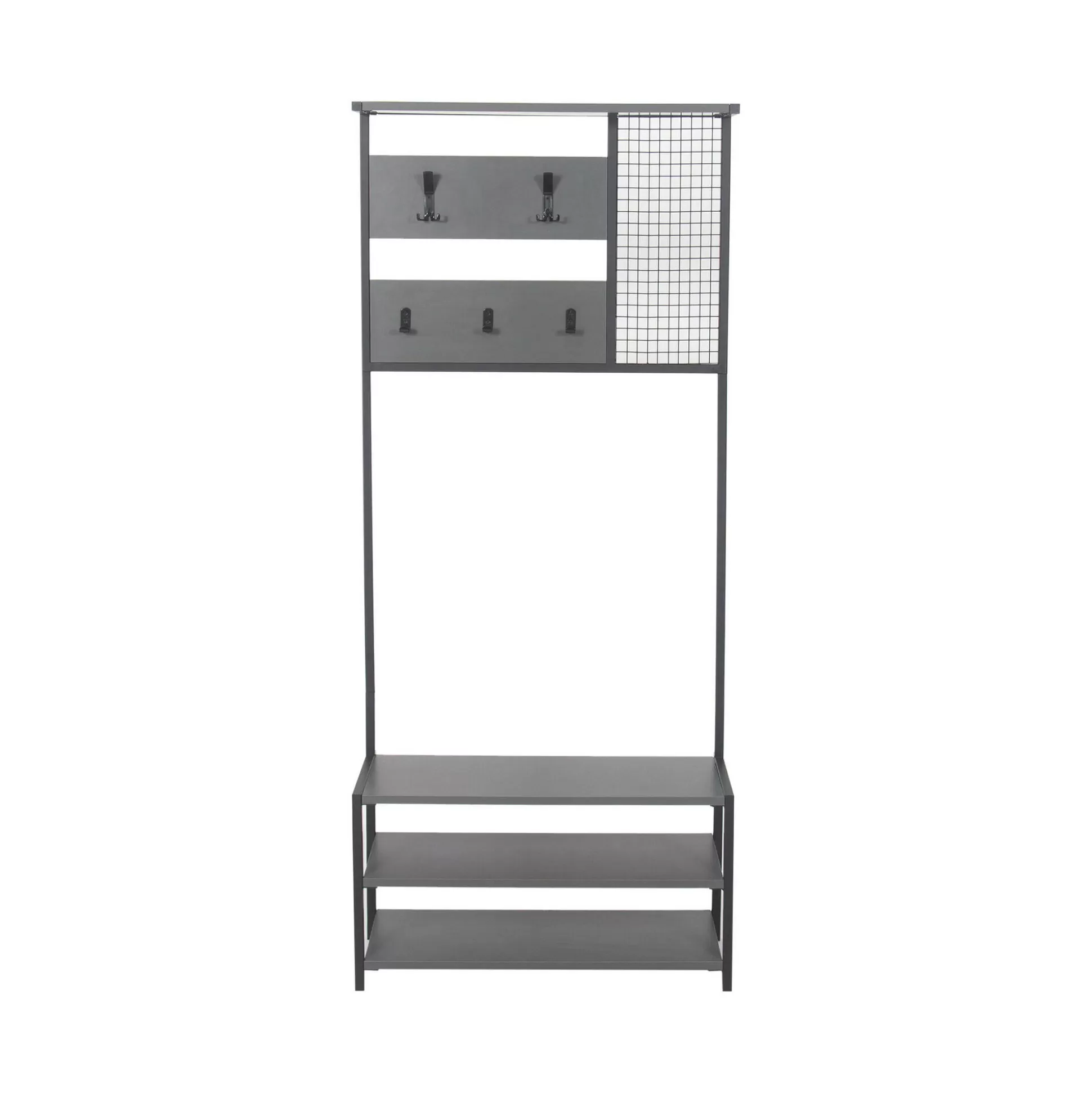 Dmora Mobili Da Ingresso<Mobile da ingresso Varsavia, 78x30 h182 cm, Antracite e Nero