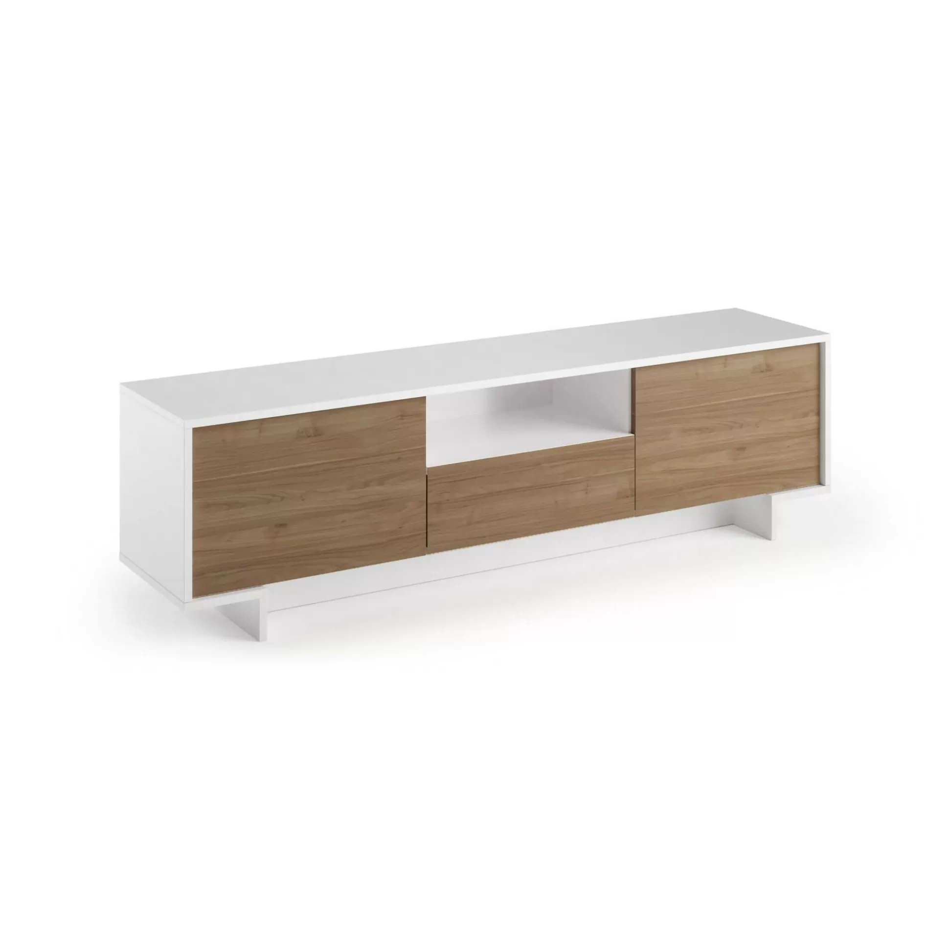 Dmora Mobili Porta Tv<Mobile porta TV Atina, 170x42h48 cm, Bianco e Rovere