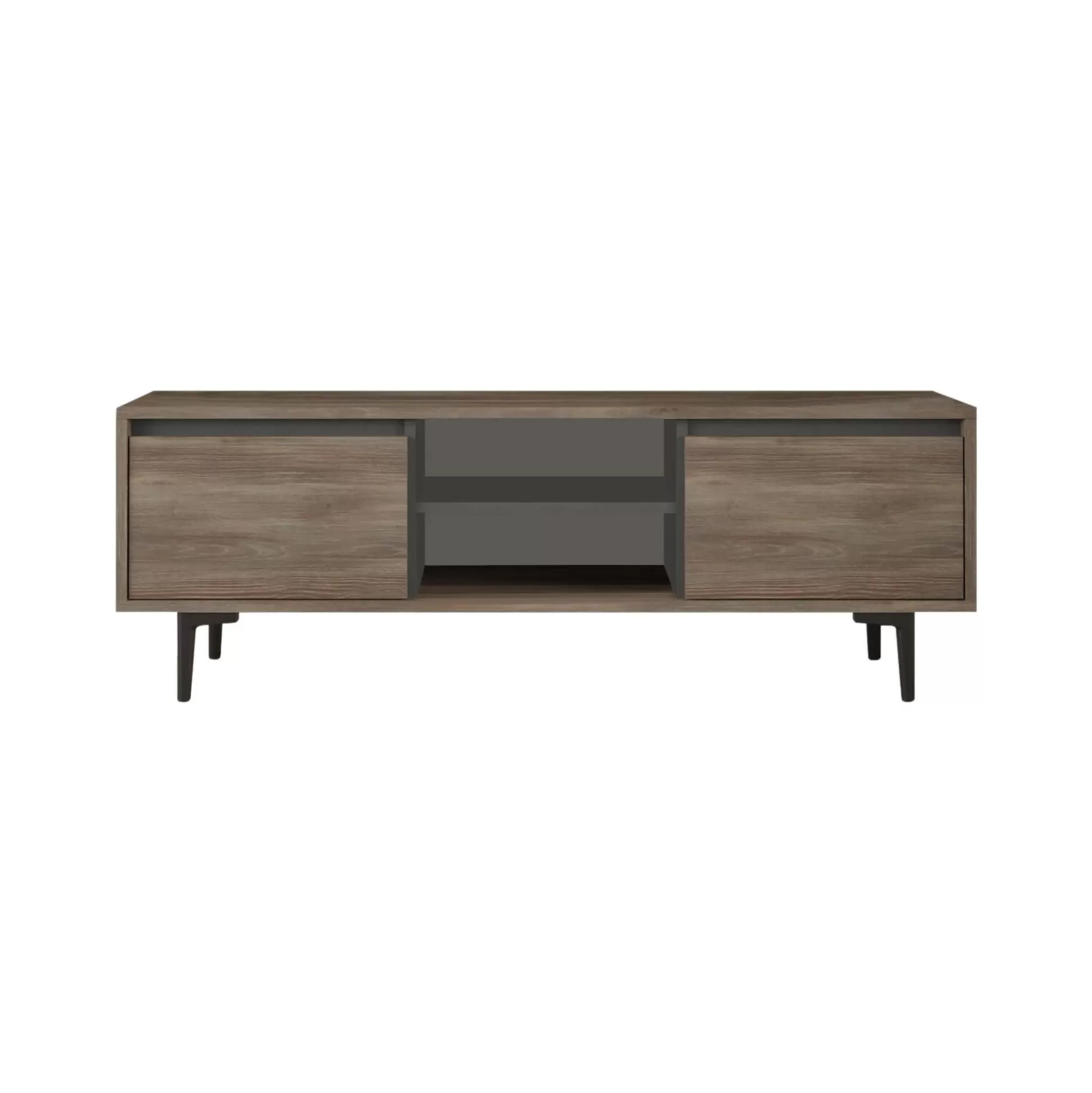 Dmora Mobili Porta Tv<Mobile porta TV Toscana, 140x36 h48 cm, Marrone e Antracite