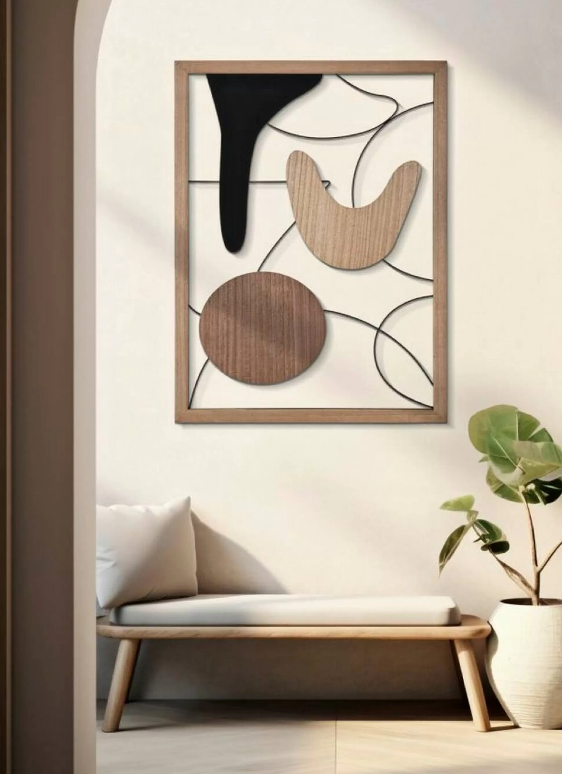 Dmora Pannelli Decorativi<Pannello decorativo Pleinair, 60x2 h80 cm,