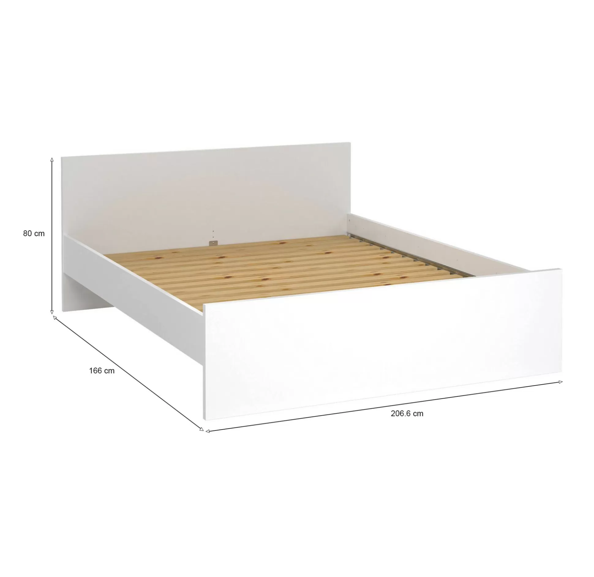Dmora Reti Letto Piazza E Mezza<Rete letto piazza e mezza Dstracch, 207x166 h80 cm,