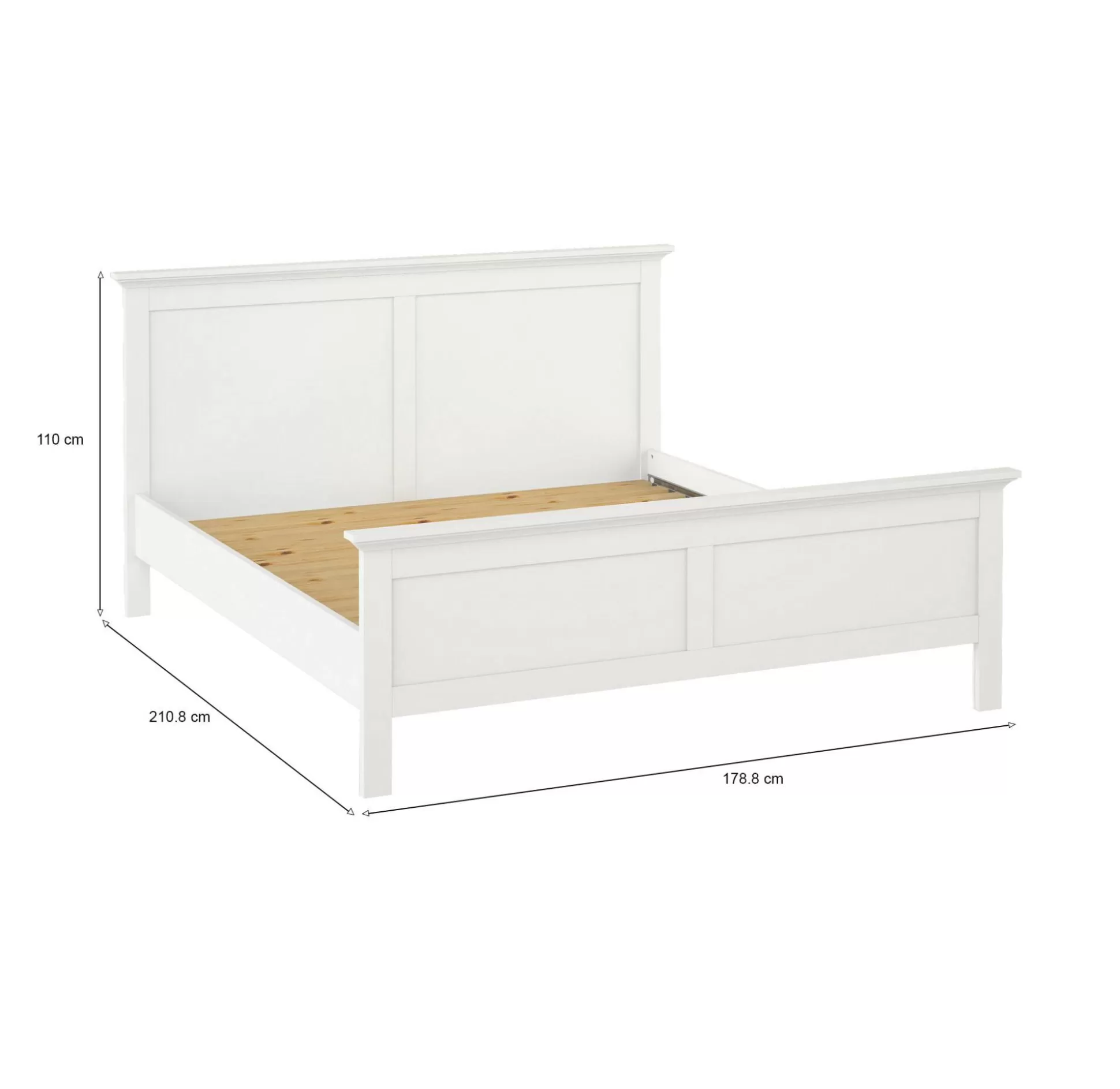 Dmora Reti Letto Piazza E Mezza<Rete letto piazza e mezza Faxai, 179x211 h110 cm,