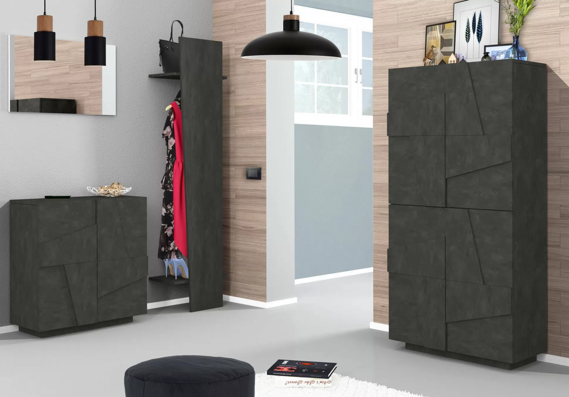 Dmora Scarpiere<Scarpiera Apetta, cm 81x38h86, con dettaglio