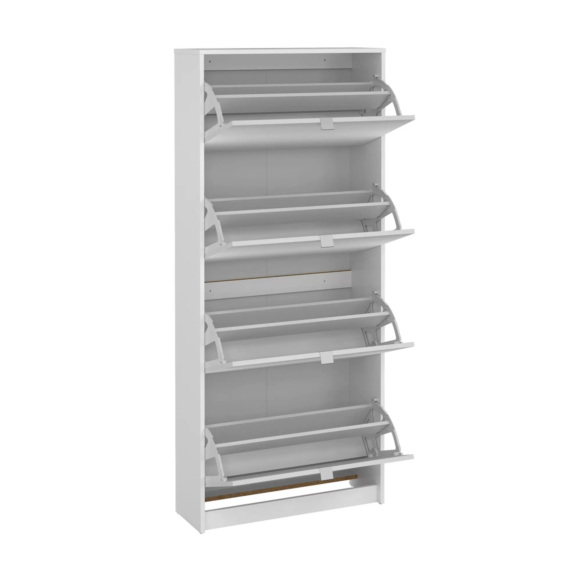 Dmora Scarpiere<Scarpiera Bliss, Mobile portascarpe, Armadio da ingresso multiuso, Mobiletto per calzature, 24x70 h162 cm, Bianco
