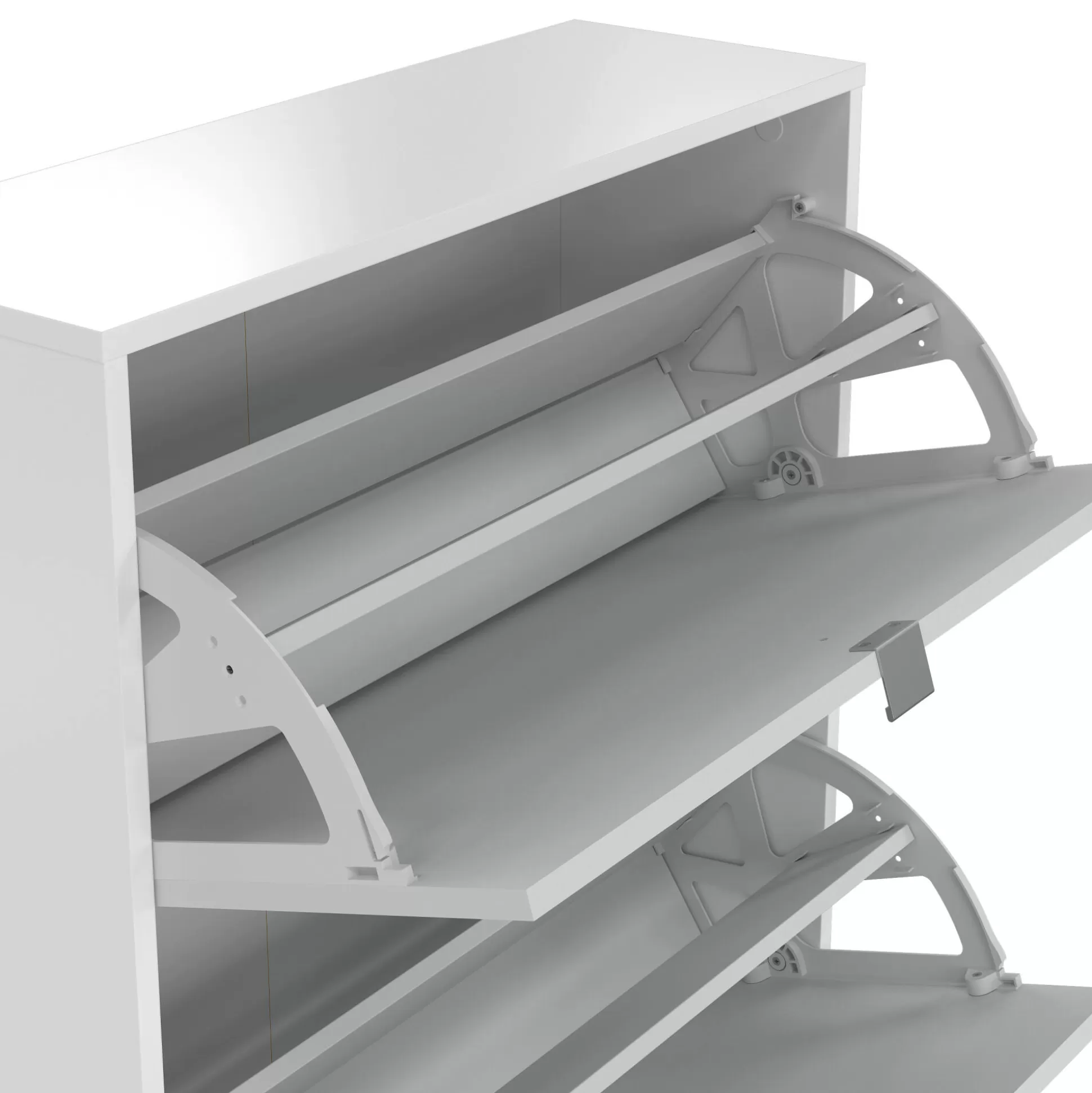 Dmora Scarpiere<Scarpiera Bliss, Mobile portascarpe, Armadio da ingresso multiuso, Mobiletto per calzature, 24x70 h162 cm, Bianco
