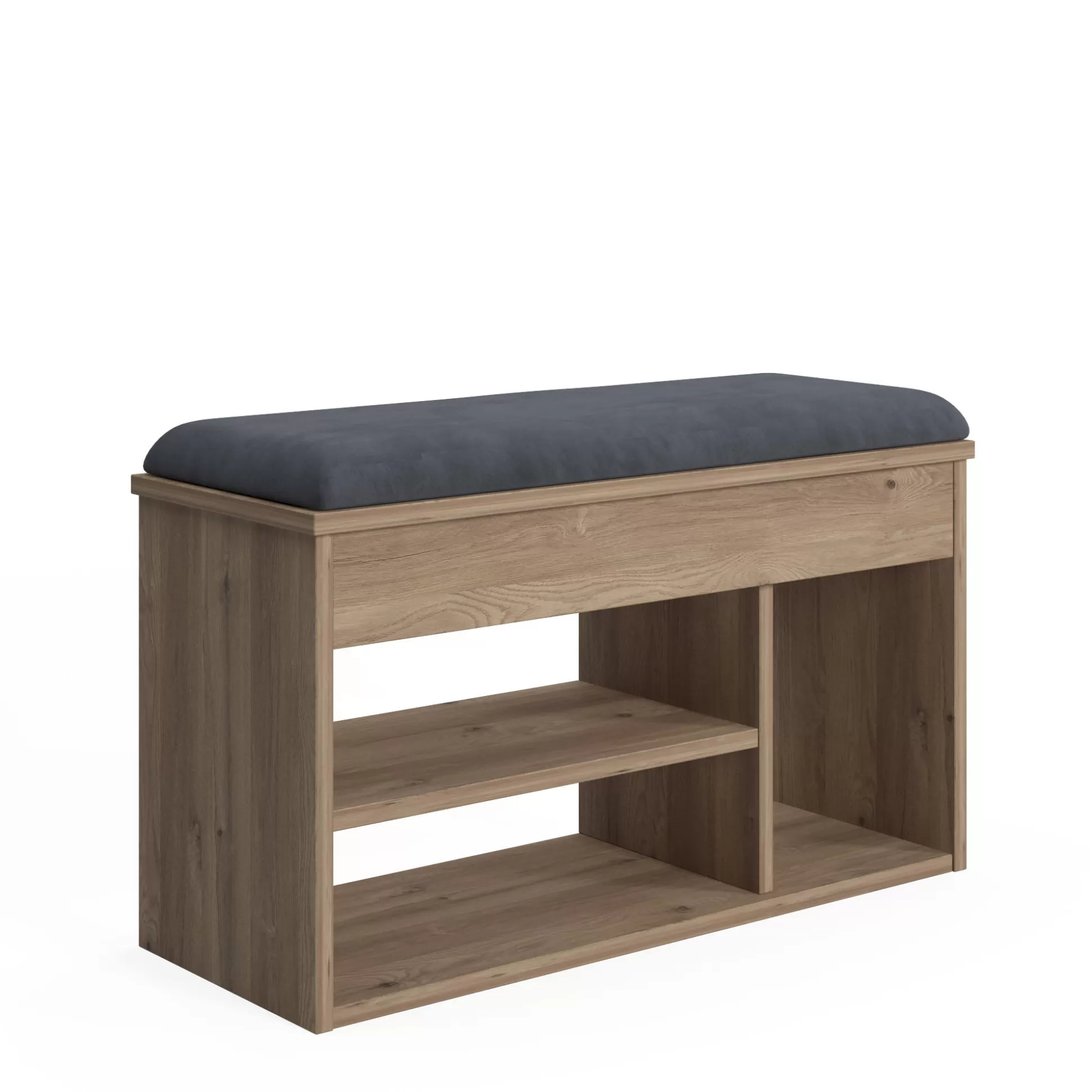 Dmora Scarpiere<Scarpiera con seduta e ripiani, cm 80 x 31 x 46, colore
