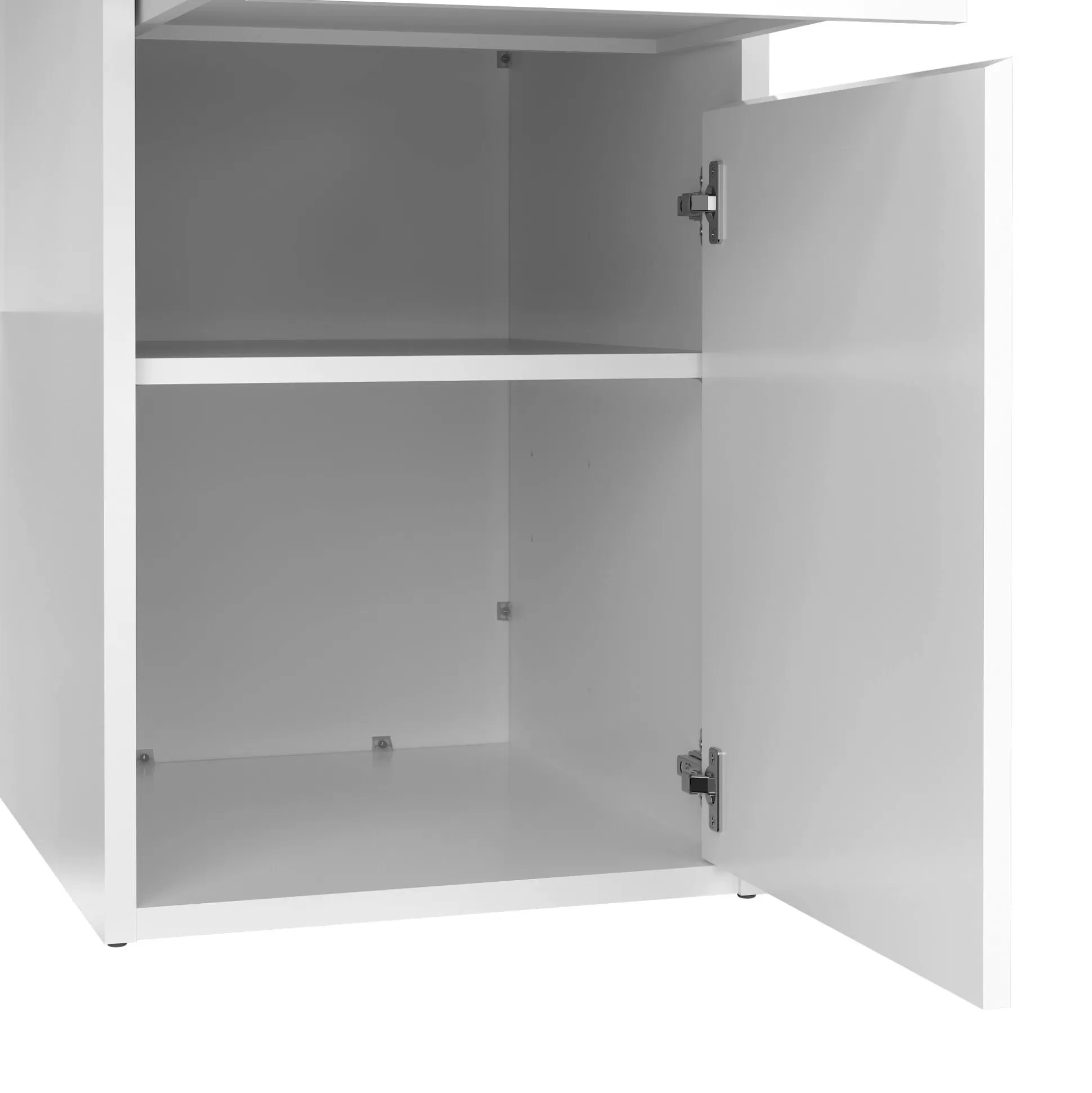 Dmora Scrivanie<Scrivania Dina, Scrittoio multiuso, Tavolo per ufficio porta PC, Piano di lavoro, 48x149 h77 cm, Bianco