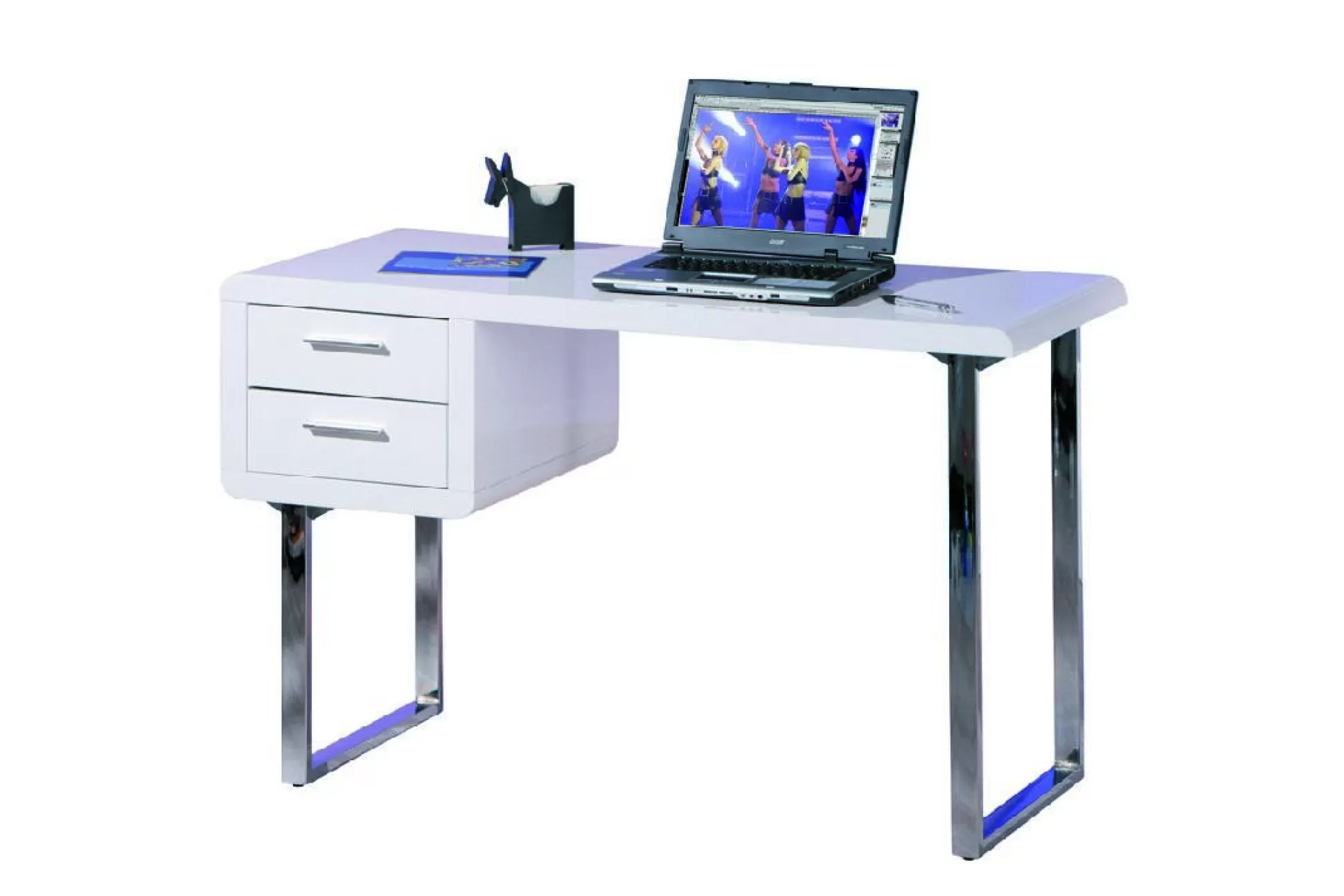 Dmora Scrivanie<Scrivania Neustadt, Scrittoio multiuso, Tavolo per ufficio porta PC, Piano di lavoro, 120x55 h76 cm,