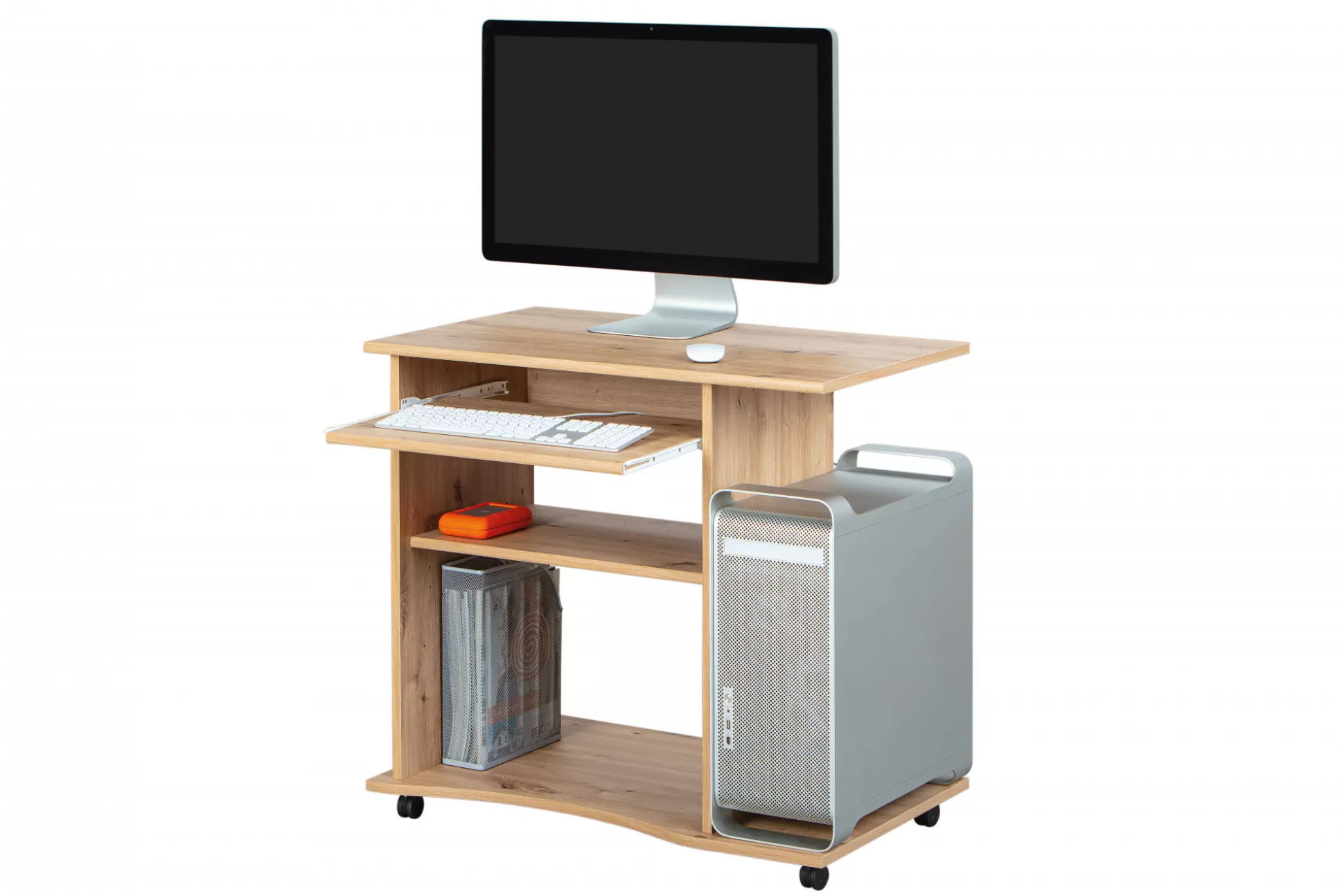 Dmora Scrivanie<Scrivania Nordenham, Scrittoio multiuso, Tavolo per ufficio porta PC, Piano di lavoro, 80x50 h75 cm,
