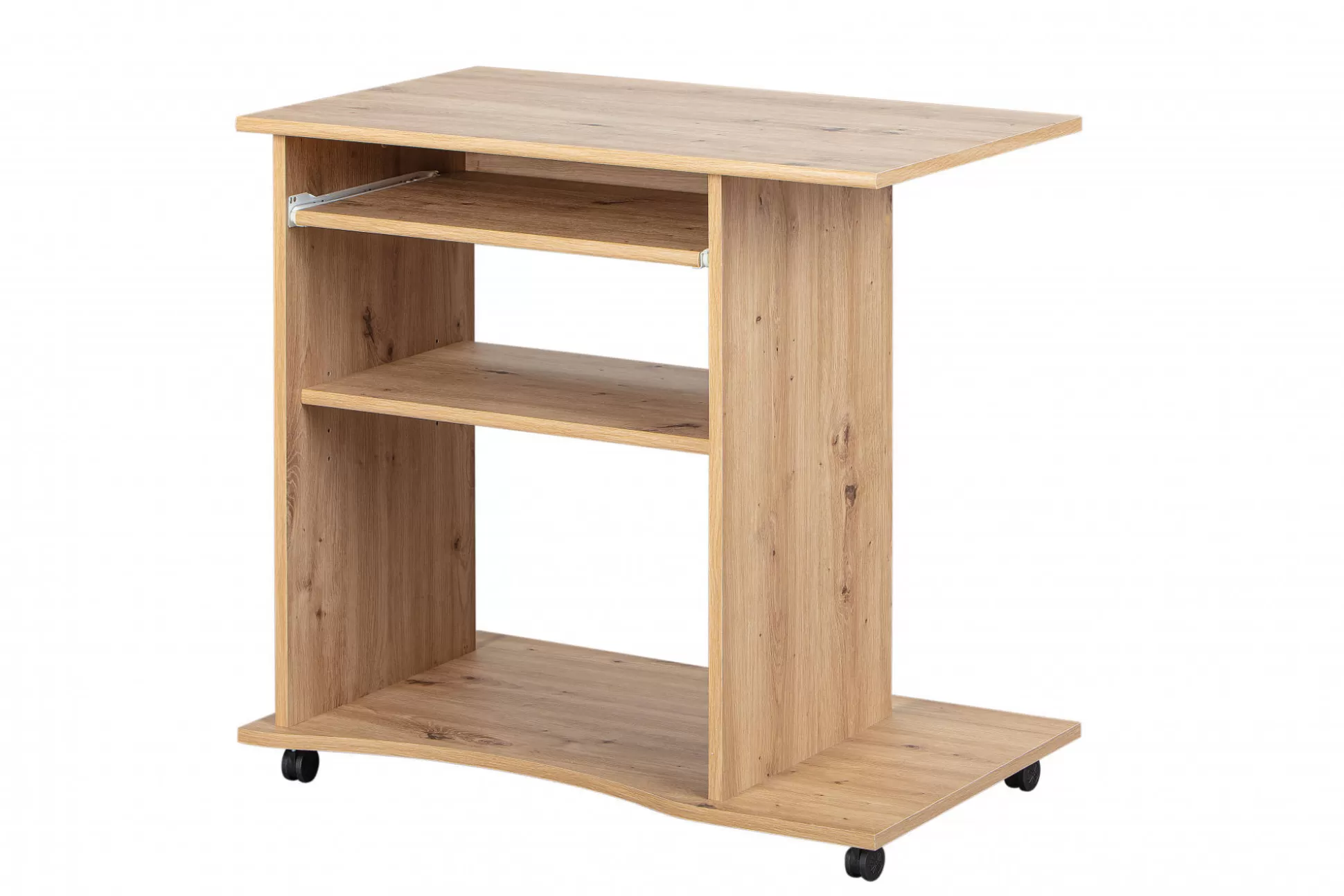 Dmora Scrivanie<Scrivania Nordenham, Scrittoio multiuso, Tavolo per ufficio porta PC, Piano di lavoro, 80x50 h75 cm,