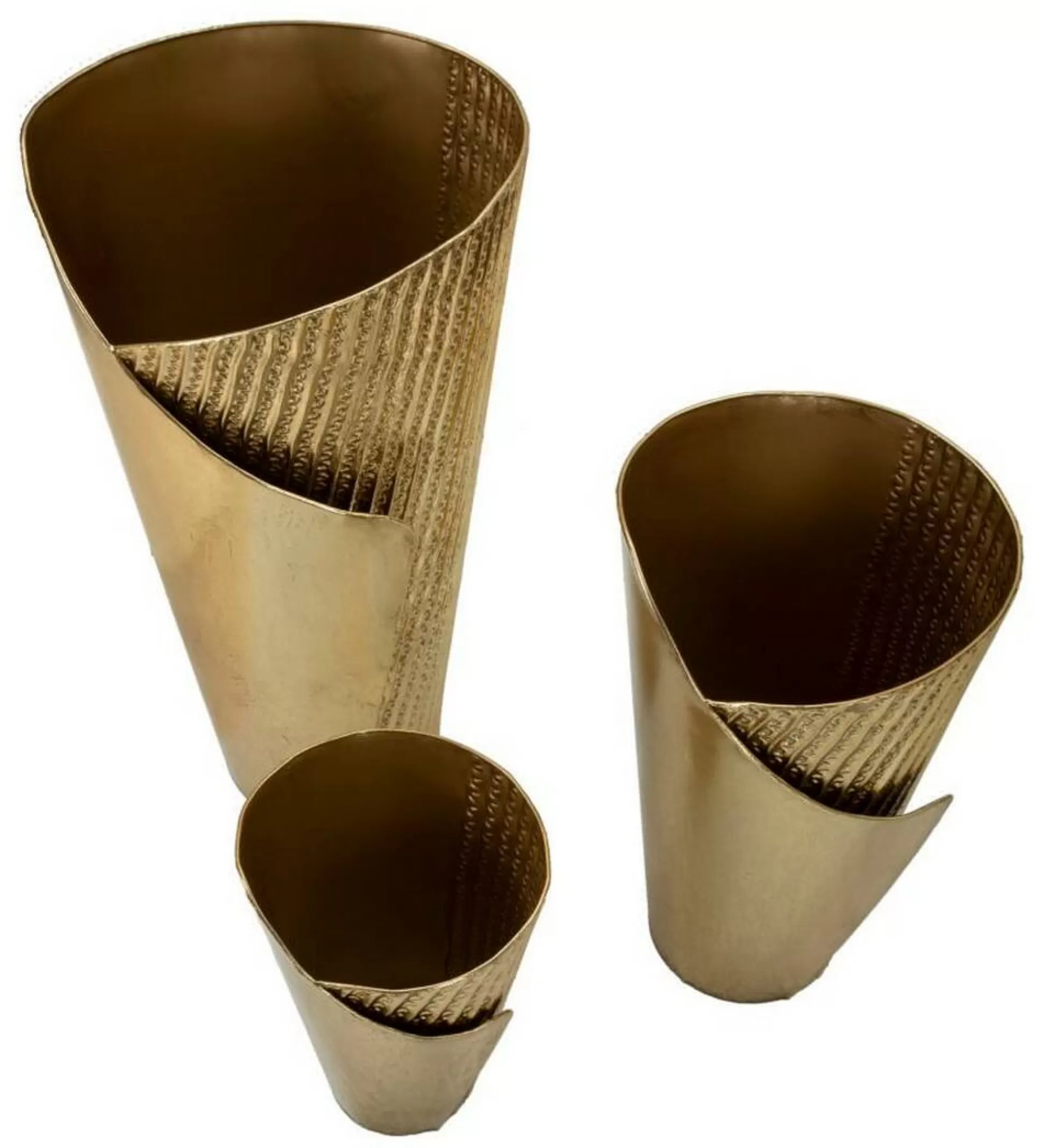 Dmora Oggettistica<Set di 3 vasi Morrone, 39x42 h75 cm,