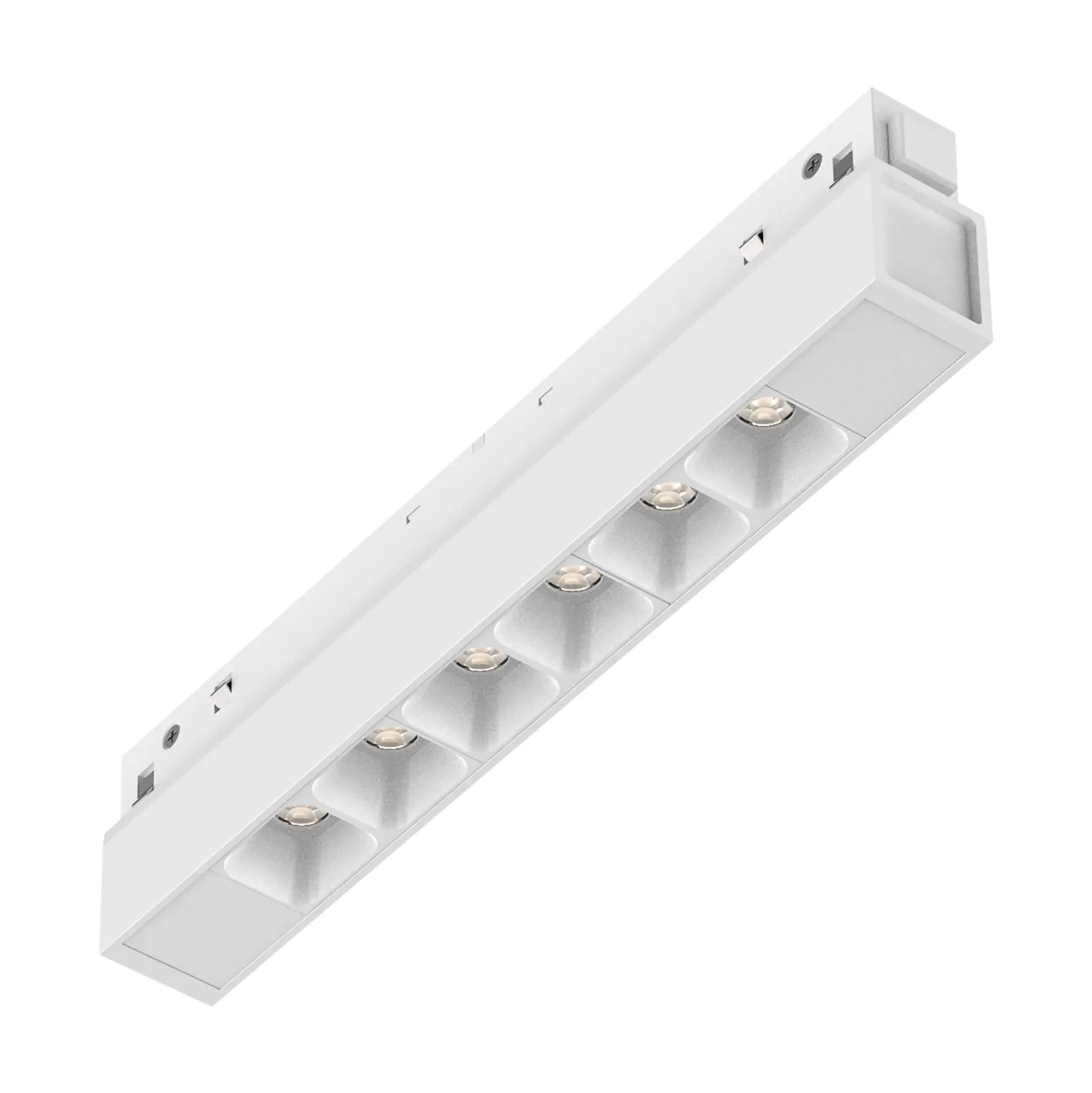 Dmora Sistemi Luce Binari<Sistema luce binario EGO ACCENT 07W 3000K ON-OFF WH, 19 x 2 x h4 cm,