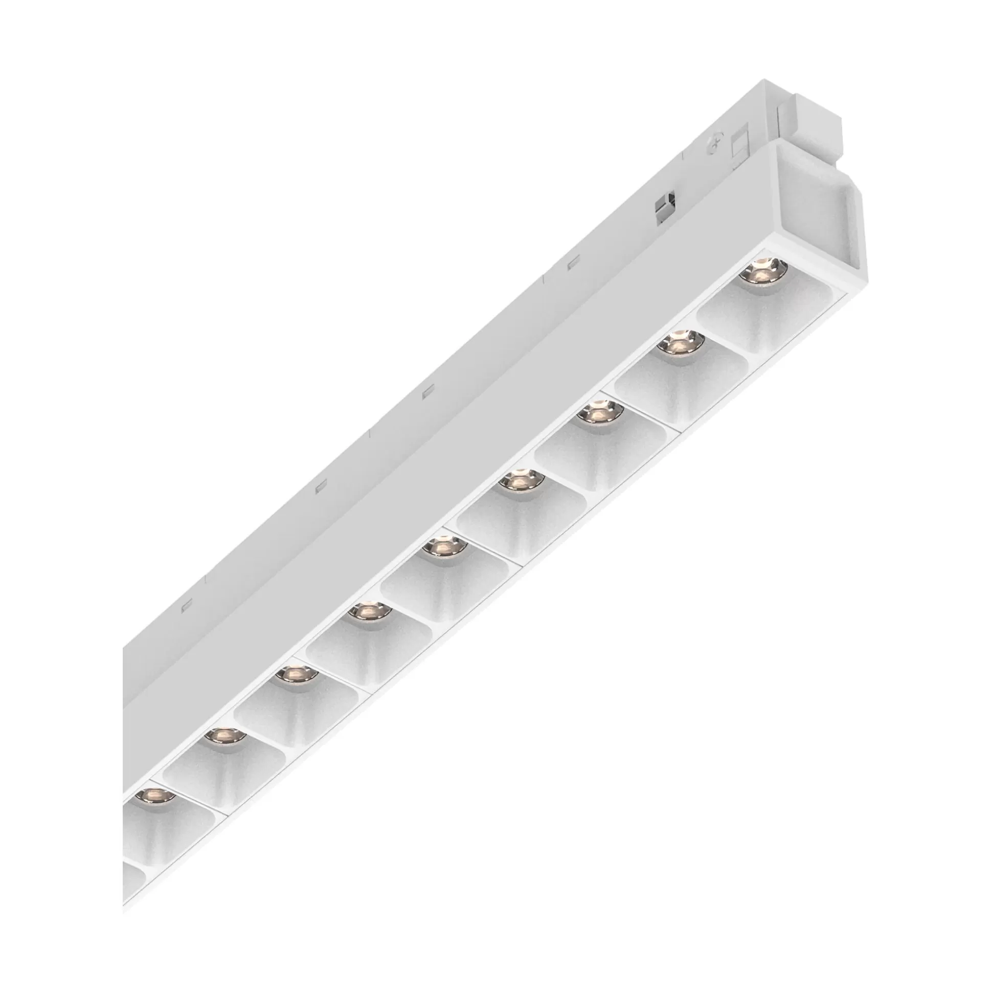 Dmora Sistemi Luce Binari<Sistema luce binario EGO ACCENT 13W 3000K ON-OFF WH, 28 x 2 x h4 cm,