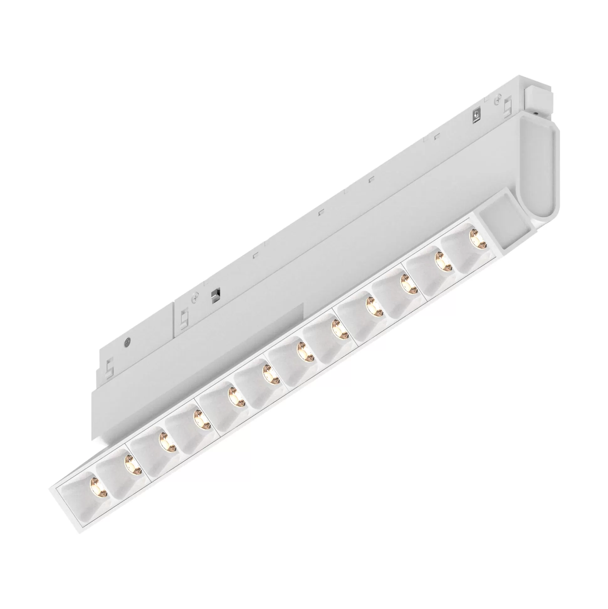 Dmora Sistemi Luce Binari<Sistema luce binario EGO FLEXIBLE ACCENT 13W 3000K 1-10V WH, 28 x 2 x h9 cm,