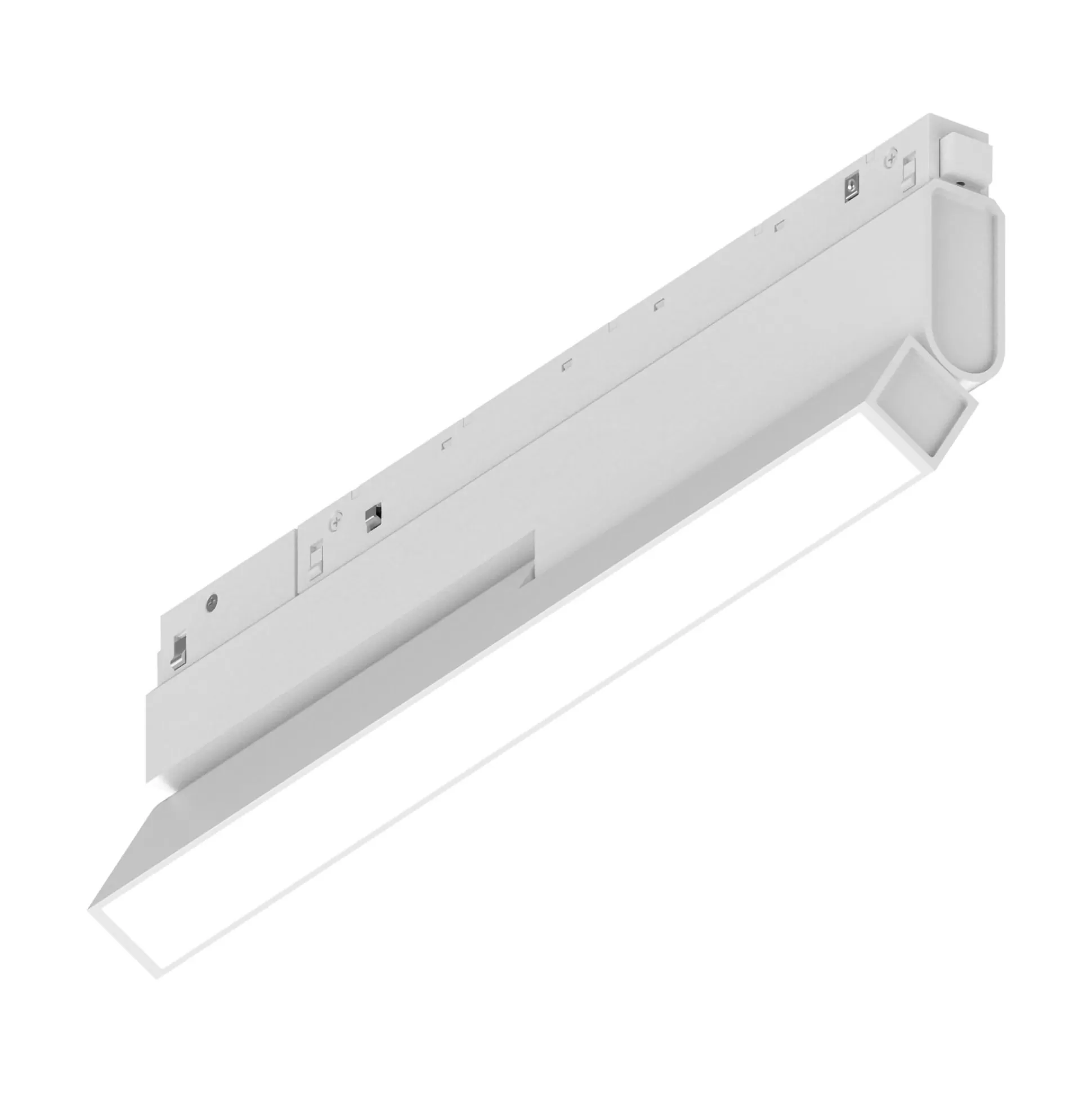 Dmora Sistemi Luce Binari<Sistema luce binario EGO FLEXIBLE WIDE 07W 3000K DALI WH, 28 x 2 x h8 cm,