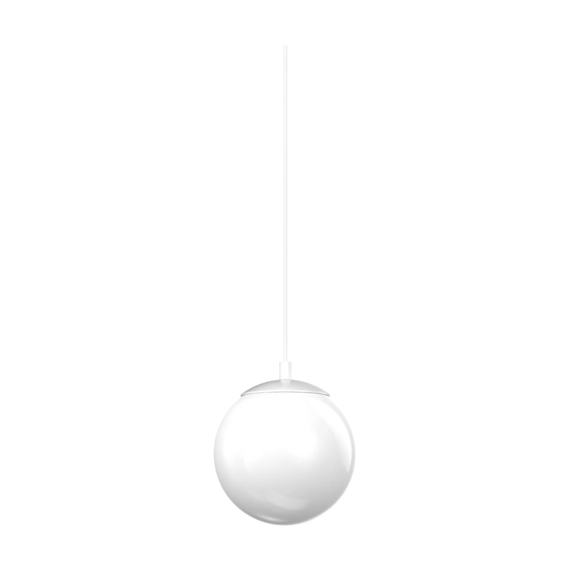 Dmora Sistemi Luce Binari<Sistema luce binario EGO PENDANT BALL 10W 3000K ON-OFF WH, 19 x 12 x h50 cm,