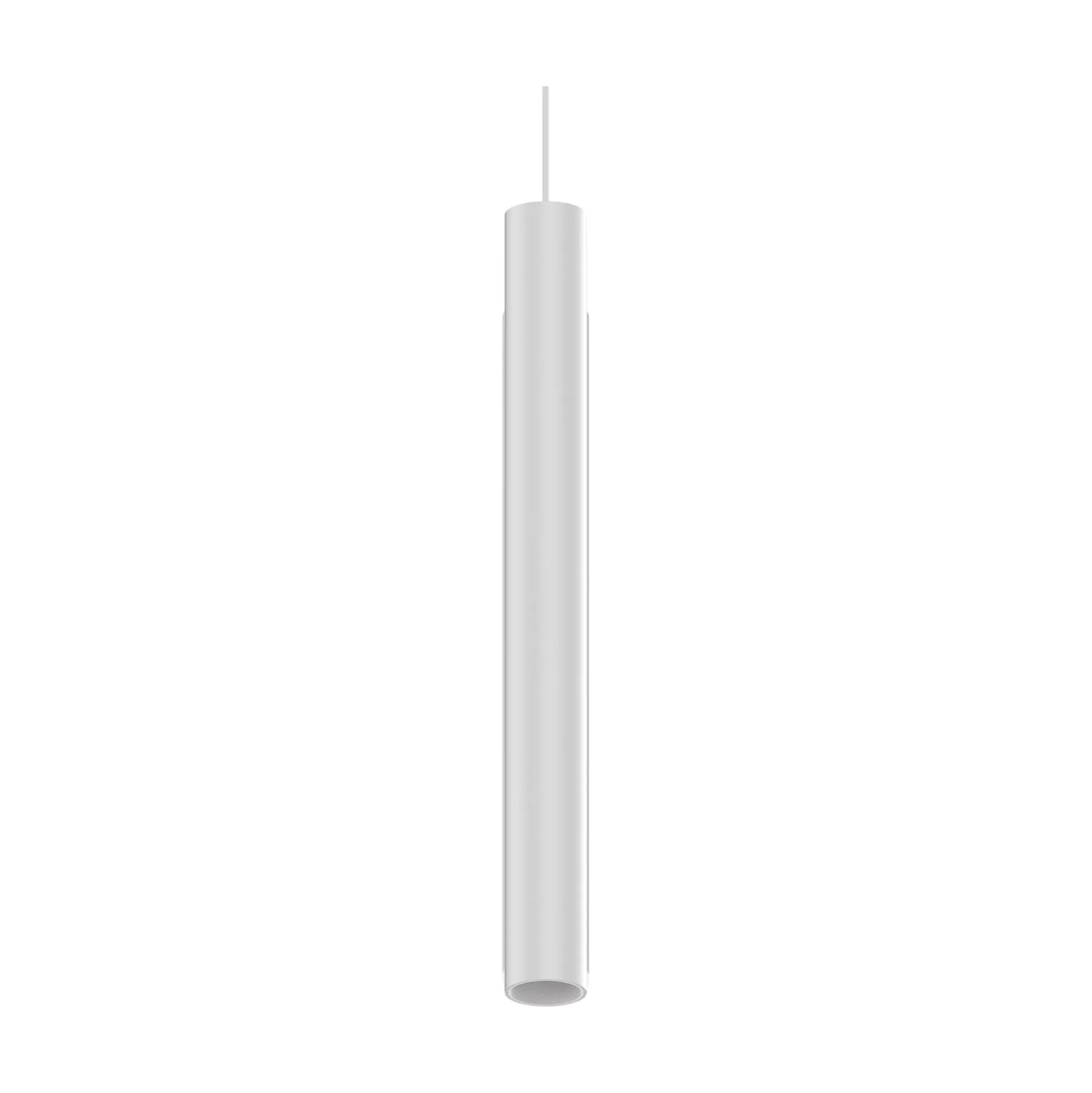 Dmora Sistemi Luce Binari<Sistema luce binario EGO PENDANT TUBE 12W 3000K ON-OFF WH, 19 x 4 x h55 cm,