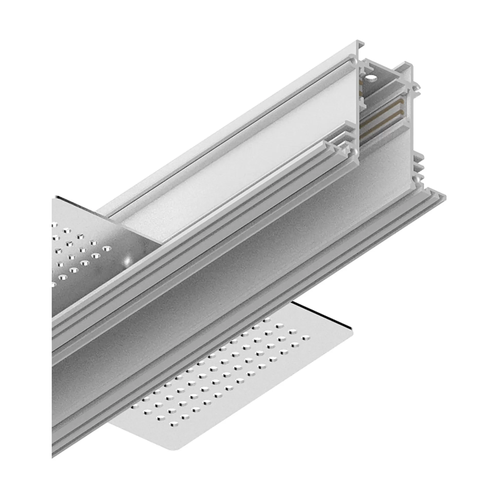 Dmora Sistemi Luce Binari<Sistema luce binario EGO PROFILE RECESSED 2000 mm WH, 200 x 6 x h5 cm,