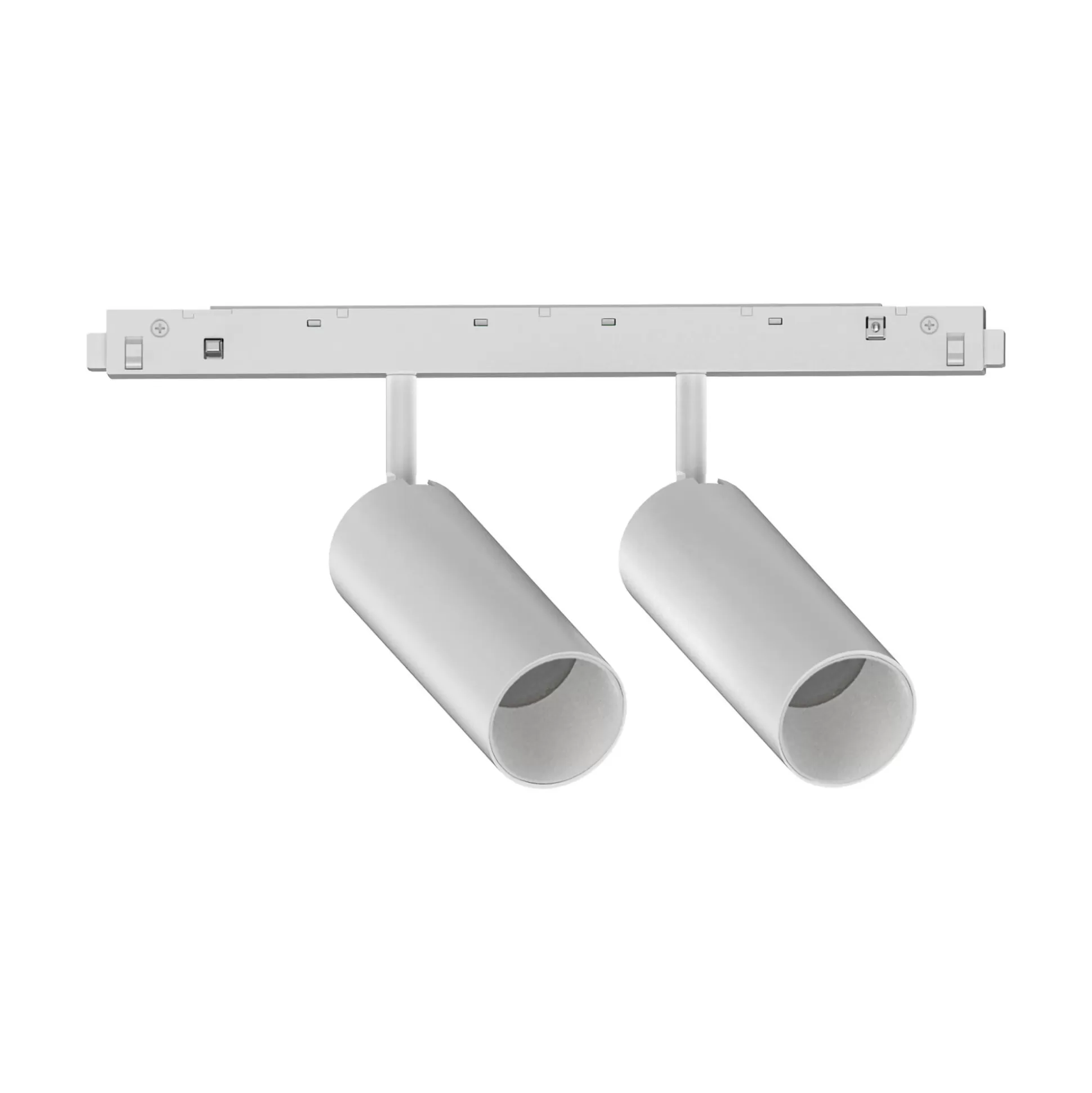 Dmora Sistemi Luce Binari<Sistema luce binario EGO TRACK DOUBLE 24W 3000K ON-OFF WH, 19 x 4 x h16 cm,
