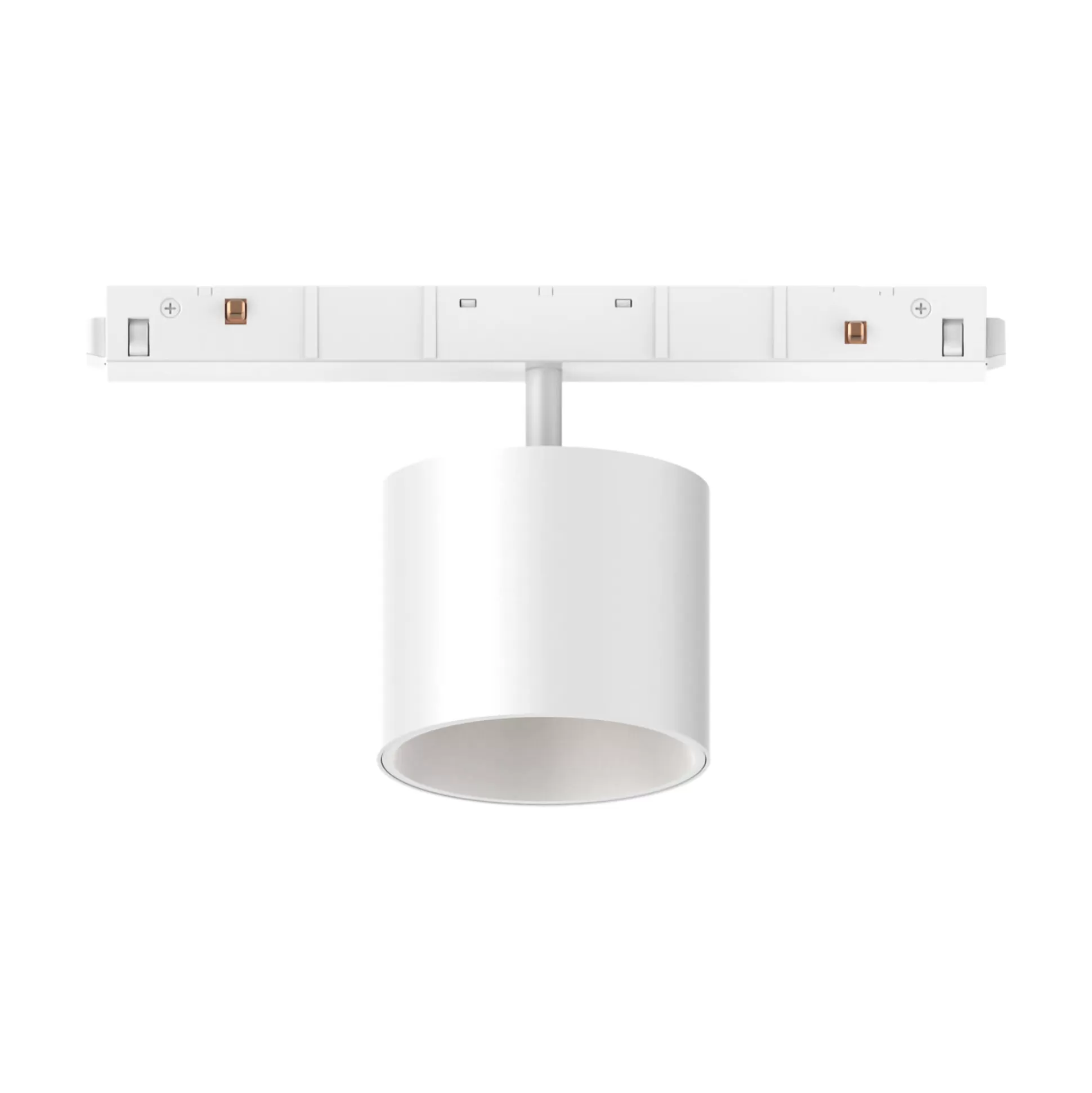 Dmora Sistemi Luce Binari<Sistema luce binario EGO TRACK SINGLE BIG 10W 3000K ON-OFF WH, 19 x 7 x h11 cm,