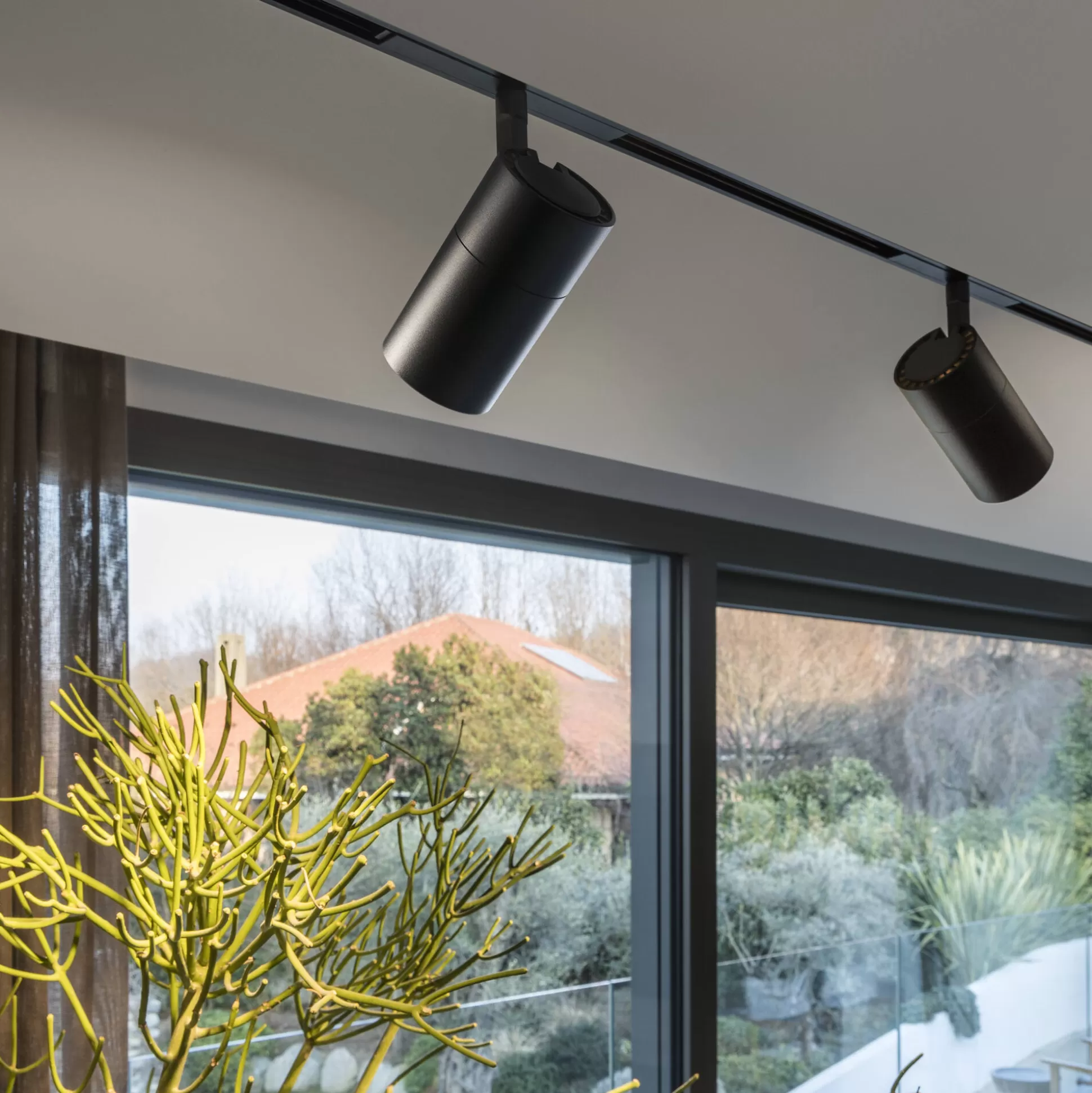 Dmora Sistemi Luce Binari<Sistema luce binario EGO TRACK SINGLE 19W 3000K ON-OFF BK, 19 x 7 x h19 cm,