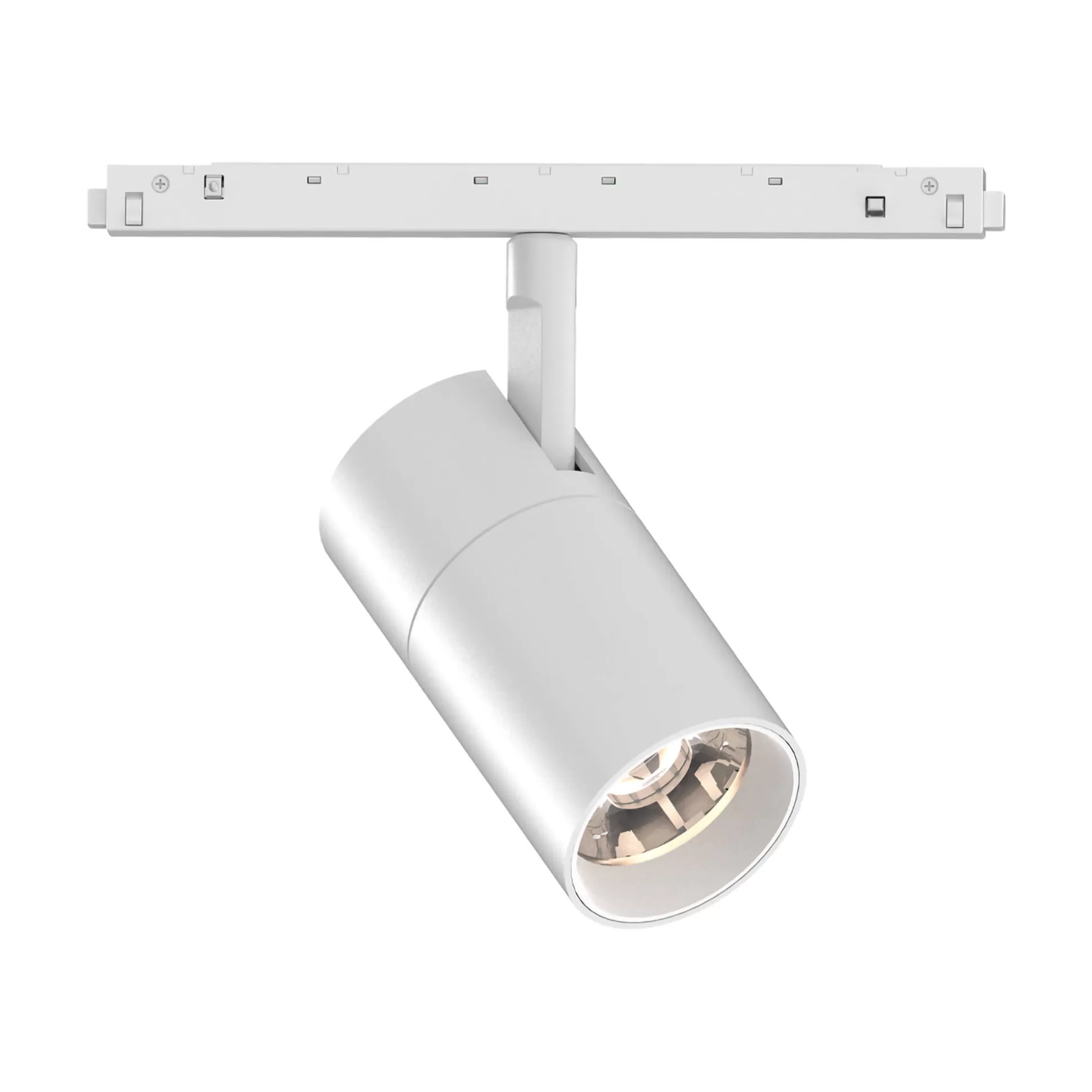 Dmora Sistemi Luce Binari<Sistema luce binario EGO TRACK SINGLE 19W 3000K ON-OFF WH, 19 x 7 x h19 cm,