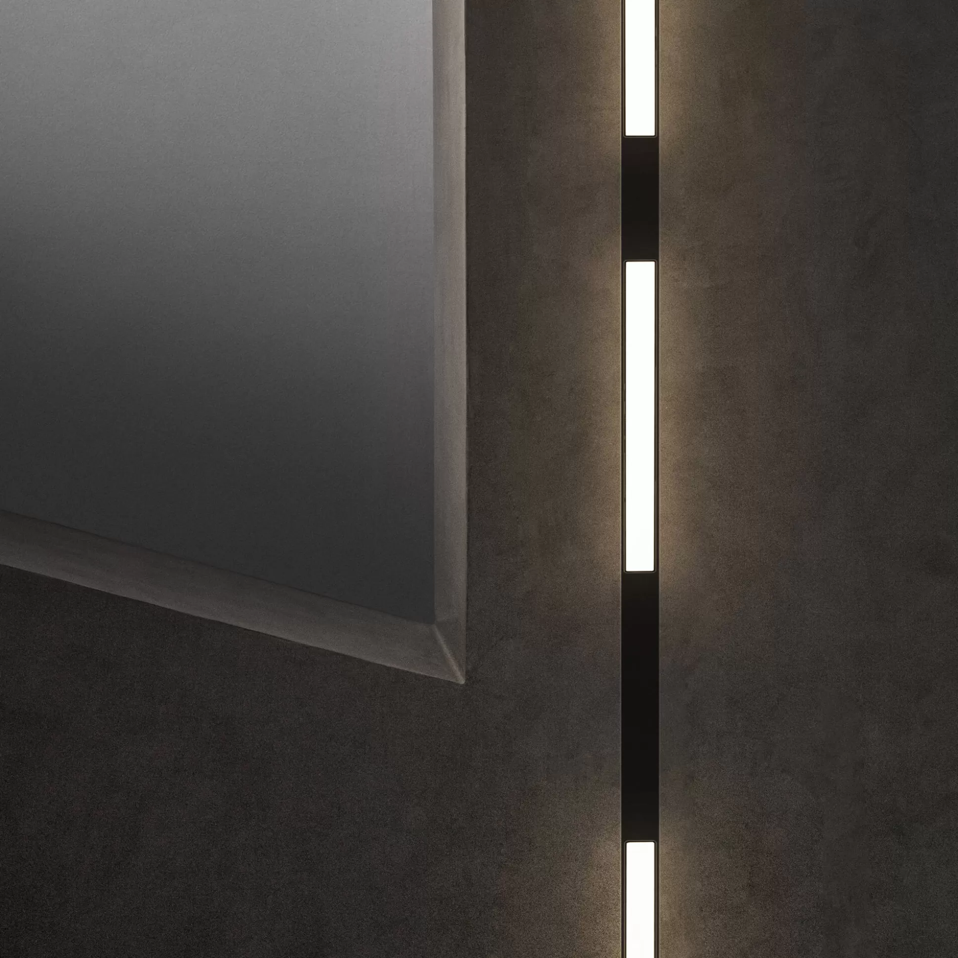 Dmora Sistemi Luce Binari<Sistema luce binario EGO WIDE 13W 3000K ON-OFF BK, 56 x 2 x h4 cm,
