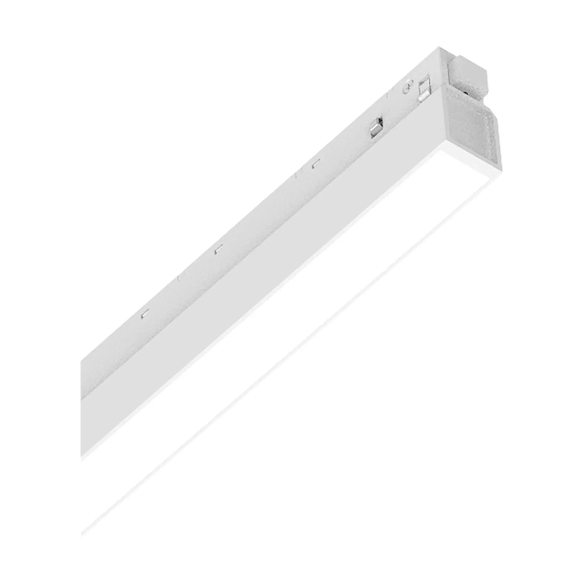 Dmora Sistemi Luce Binari<Sistema luce binario EGO WIDE 13W 3000K 1-10V WH, 56 x 2 x h4 cm,