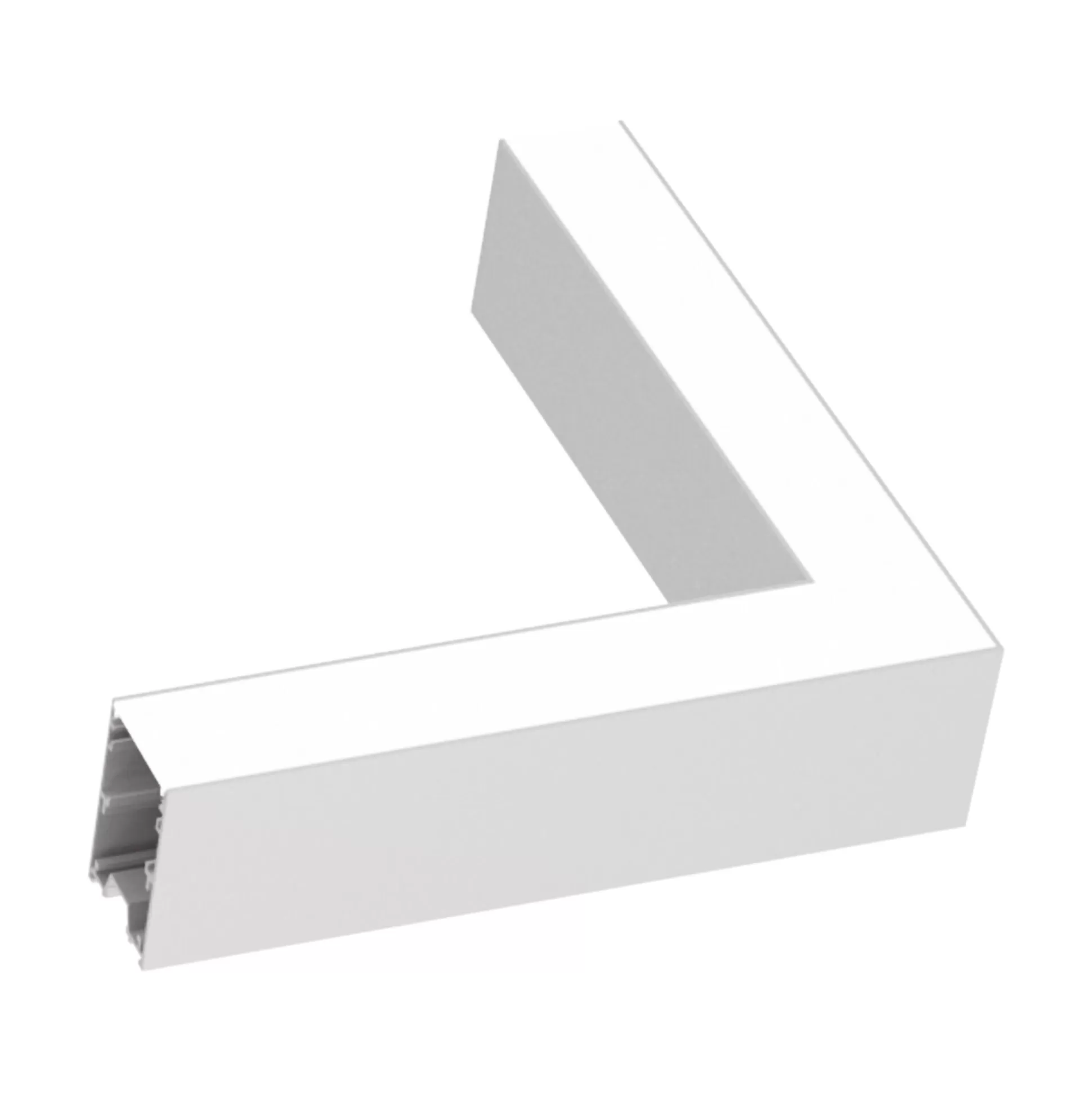 Dmora Sistemi Luce Binari<Sistema luce binario FLUO CORNER 4000K WH, 15 x 15 x h8 cm,