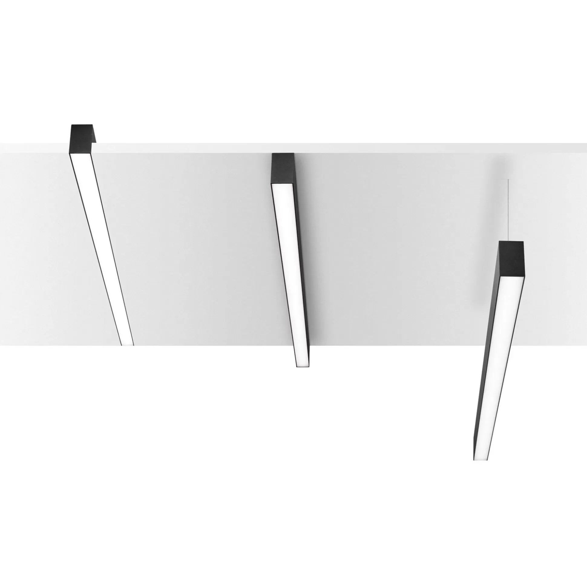 Dmora Sistemi Luce Binari<Sistema luce binario FLUO WIDE 1200 3000K BK, 121 x 5 x h8 cm,