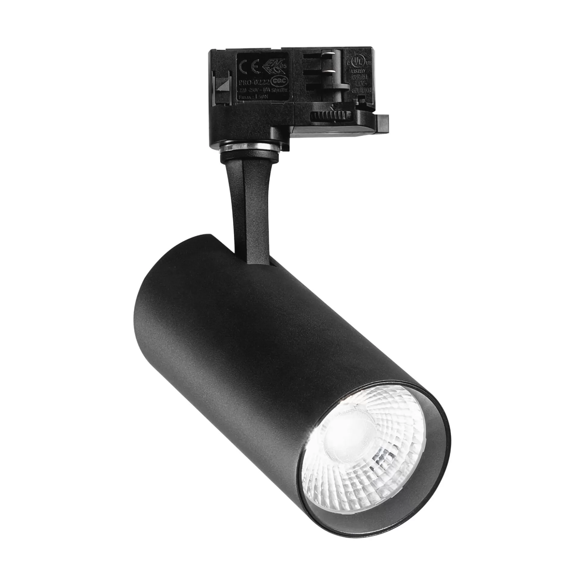 Dmora Sistemi Luce Binari<Sistema luce binario FOX 25W CRI90 4000K ON-OFF BK, 8 x 7 x h21 cm,