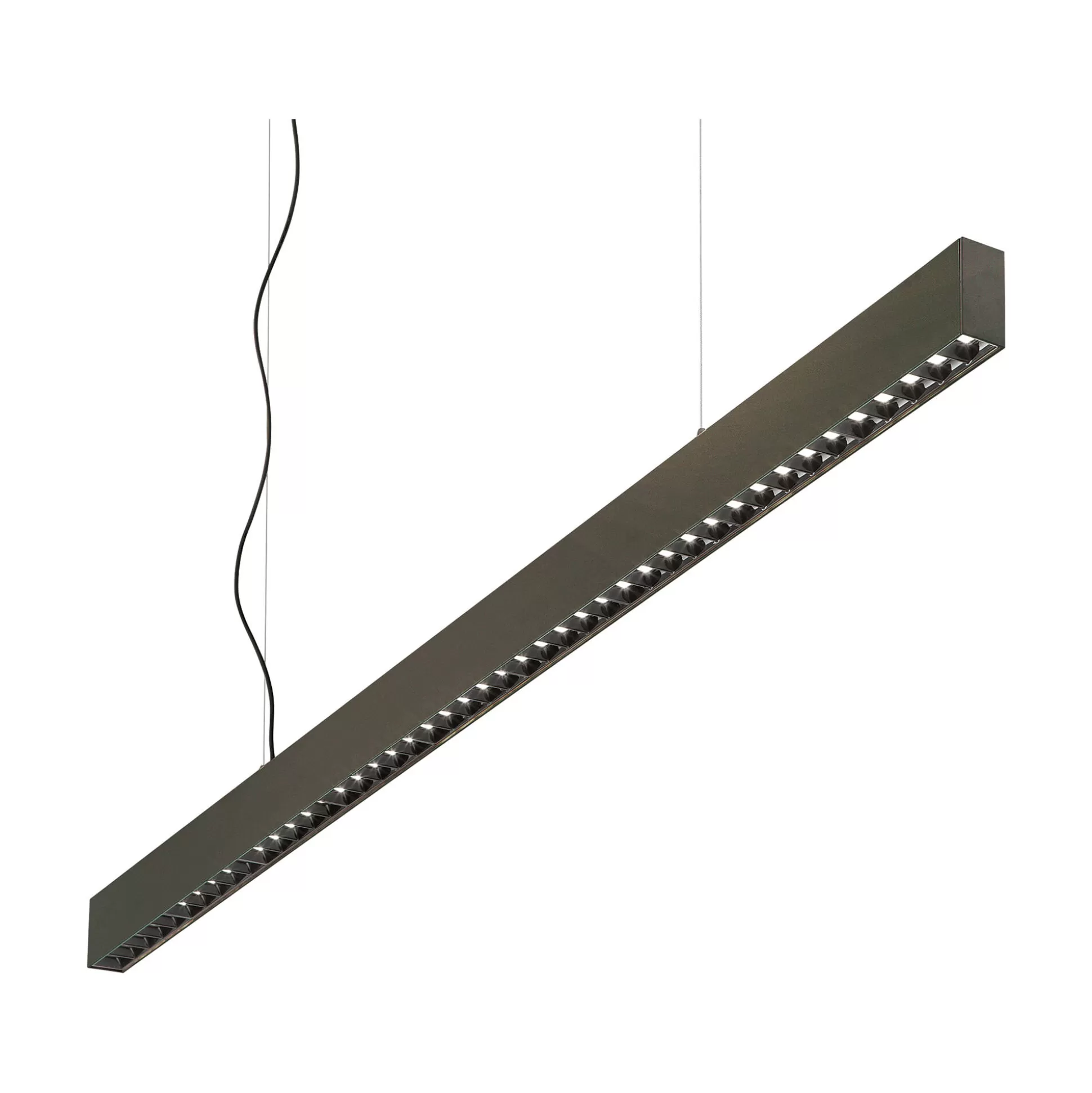 Dmora Sistemi Luce Binari<Sistema luce binario OFFICE SP 4000K BK, 113 x 4 x h32 cm,
