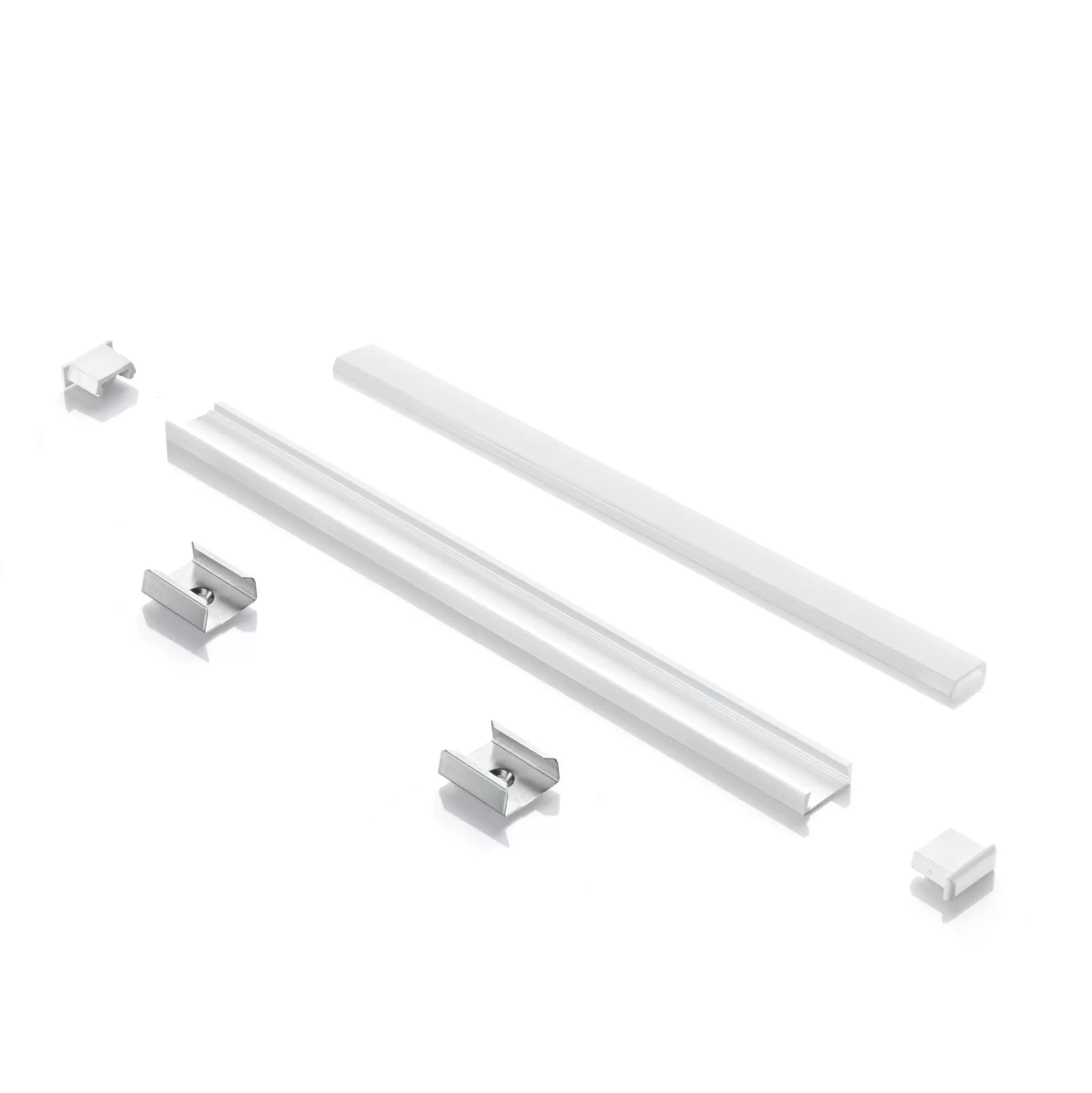Dmora Striscie Led<Striscia Led SLOT SUR D15xD5 1000 mm WH, 100 x 2 x h1 cm,