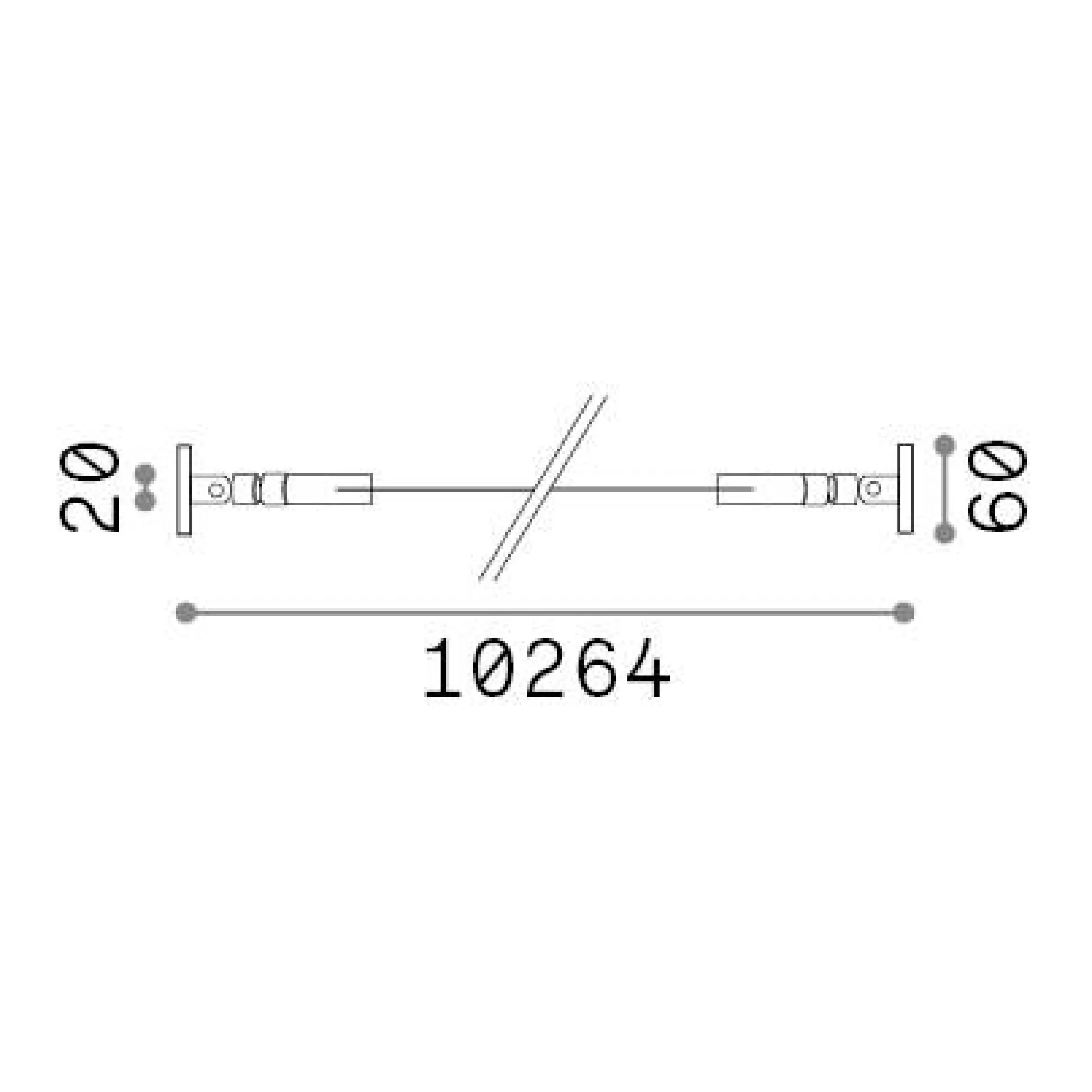 Dmora Striscie Led<Striscia Led TESI 10 MT ACCIAIO, 1026 x 6 x h6 cm,