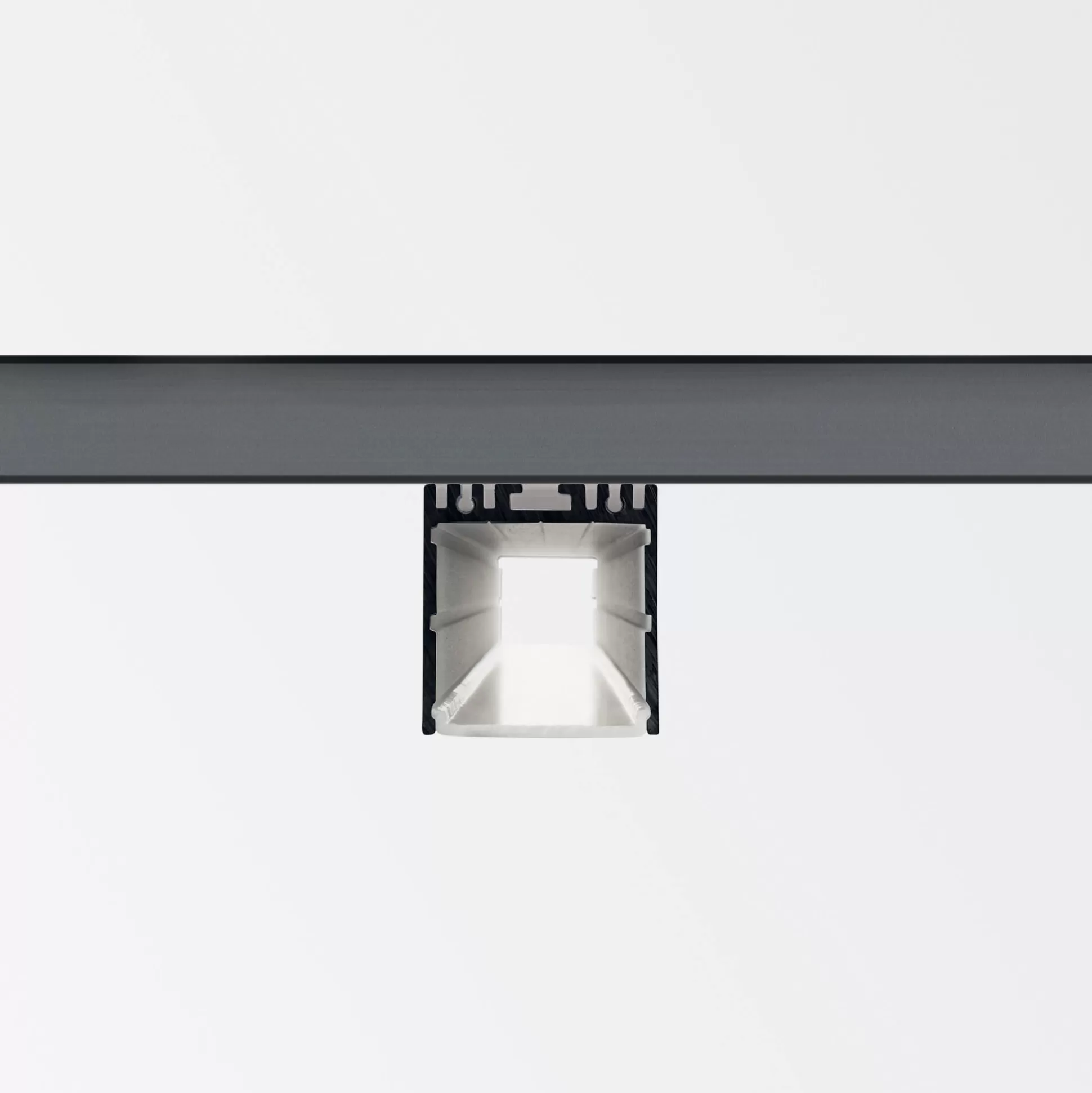 Dmora Striscie Led<Striscia Led VISION TRIMLESS PROFILO 2000 mm BK, 200 x 4 x h4 cm,