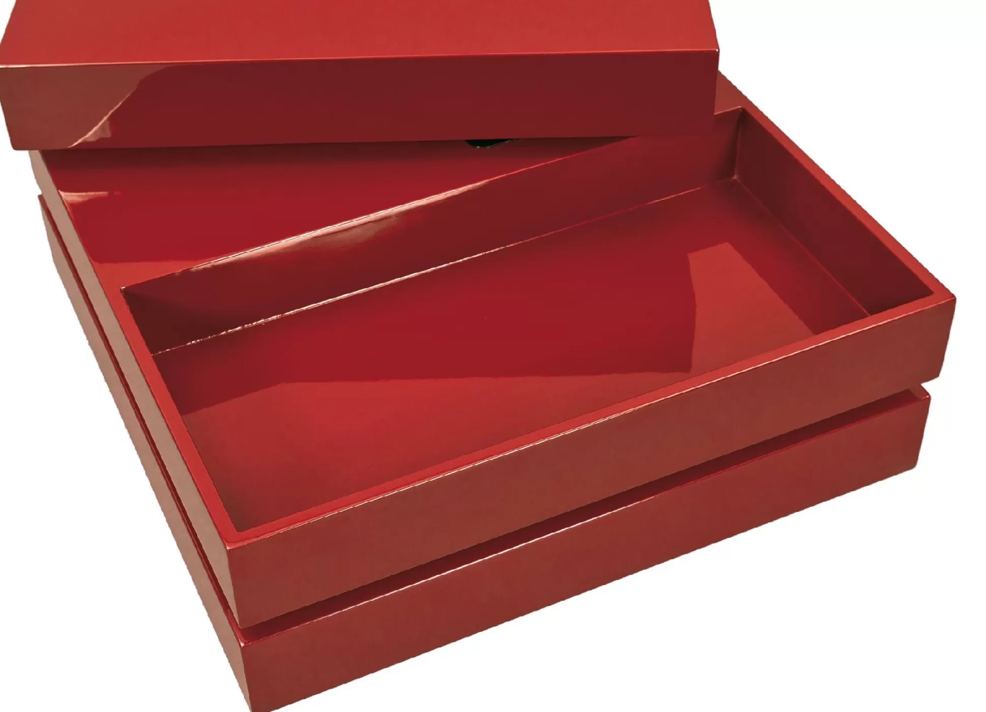 Dmora Tavolini Da Salotto<Tavolino con doppio ripiano rotante in MDF laccato lucido